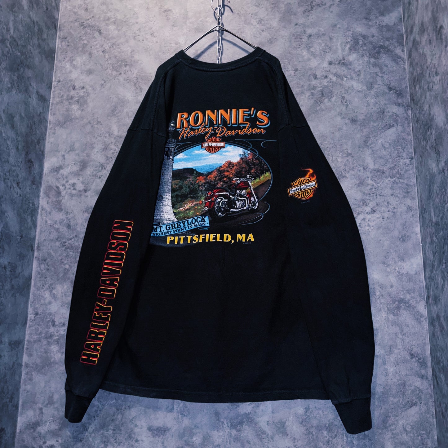 【doppio】00’s vintage “Harley-Davidson” graphic print design long sleeve T-shirt