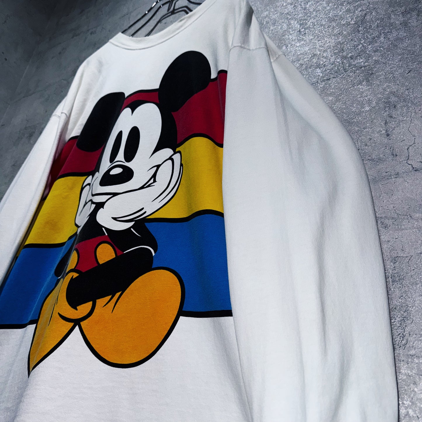 90's"Mickey Mouse"old design graphic long sleeve T shirt