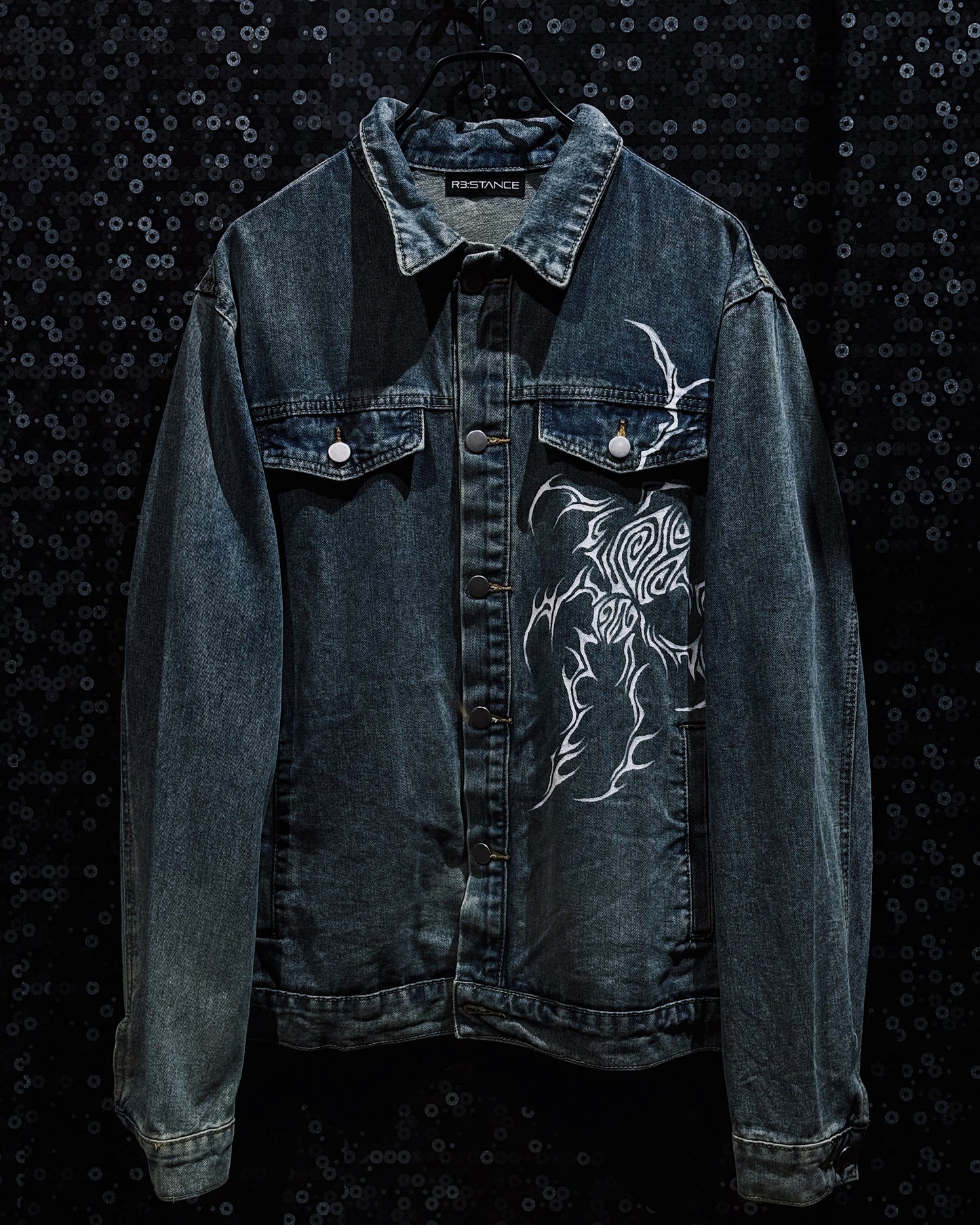 【ÆIEM】“RƎ:STANCE” Hand-Painted Denim jacket