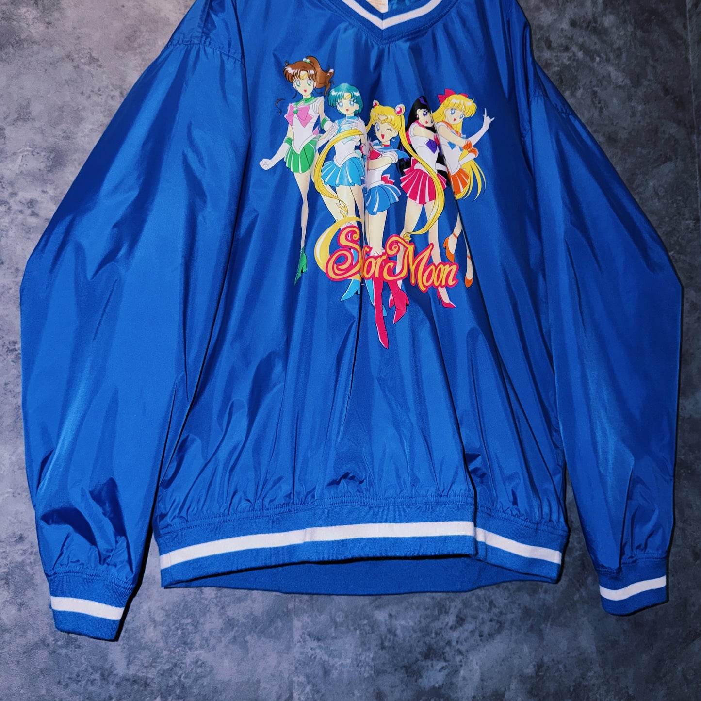 【doppio】vintage “Sailor Moon” character print design nylon pullover