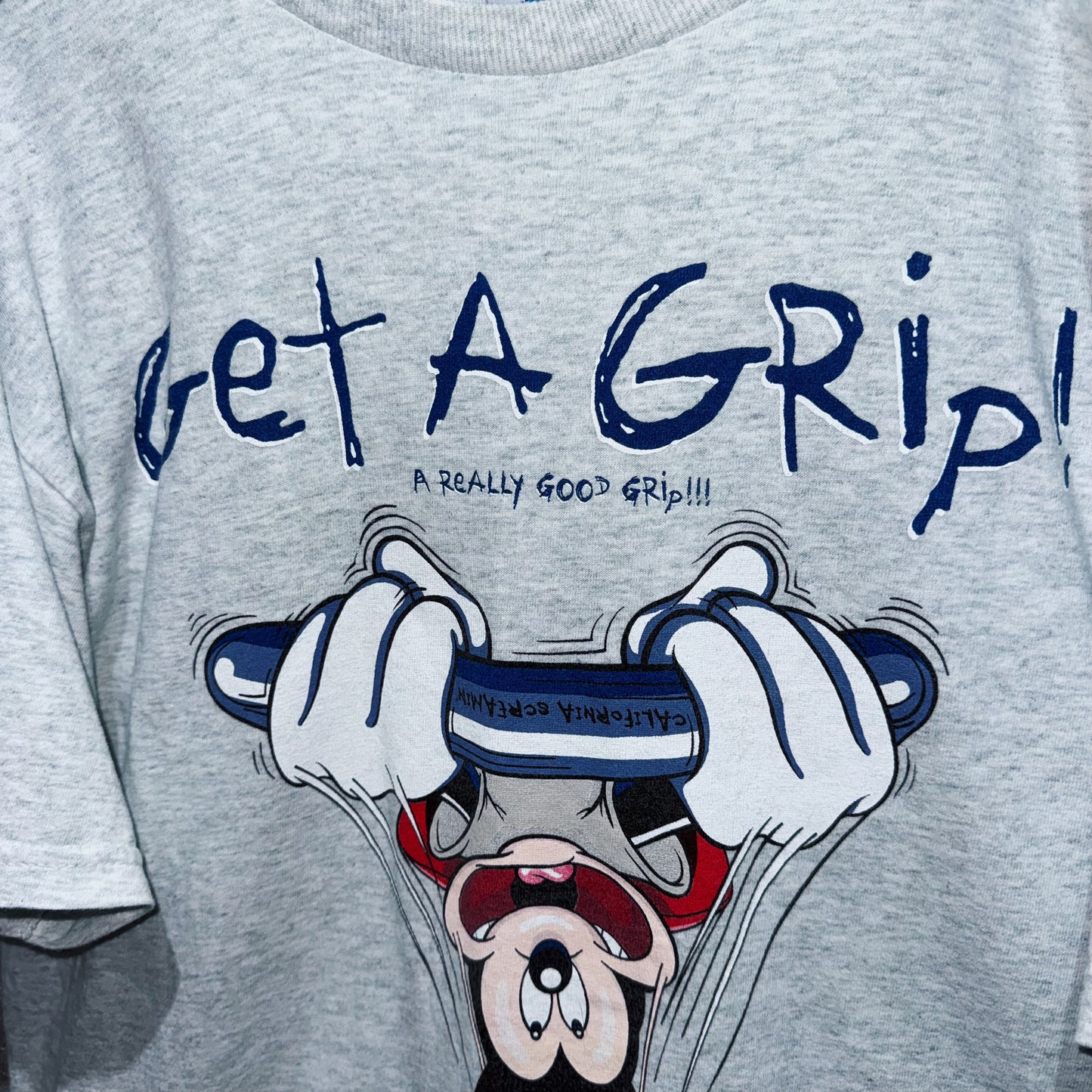 "Disney"CALIFORNIA ADVENTURE CALIFORNIA SCREAMIN' 「Get A Grip！」Printed T-shirt