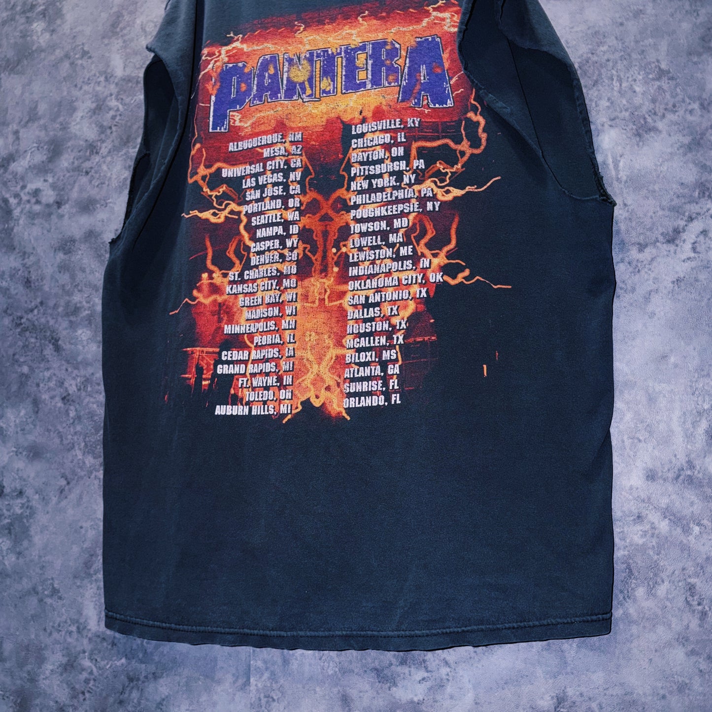 【doppio】00’s vintage “PANTERA” lightning design band tour T-shirt