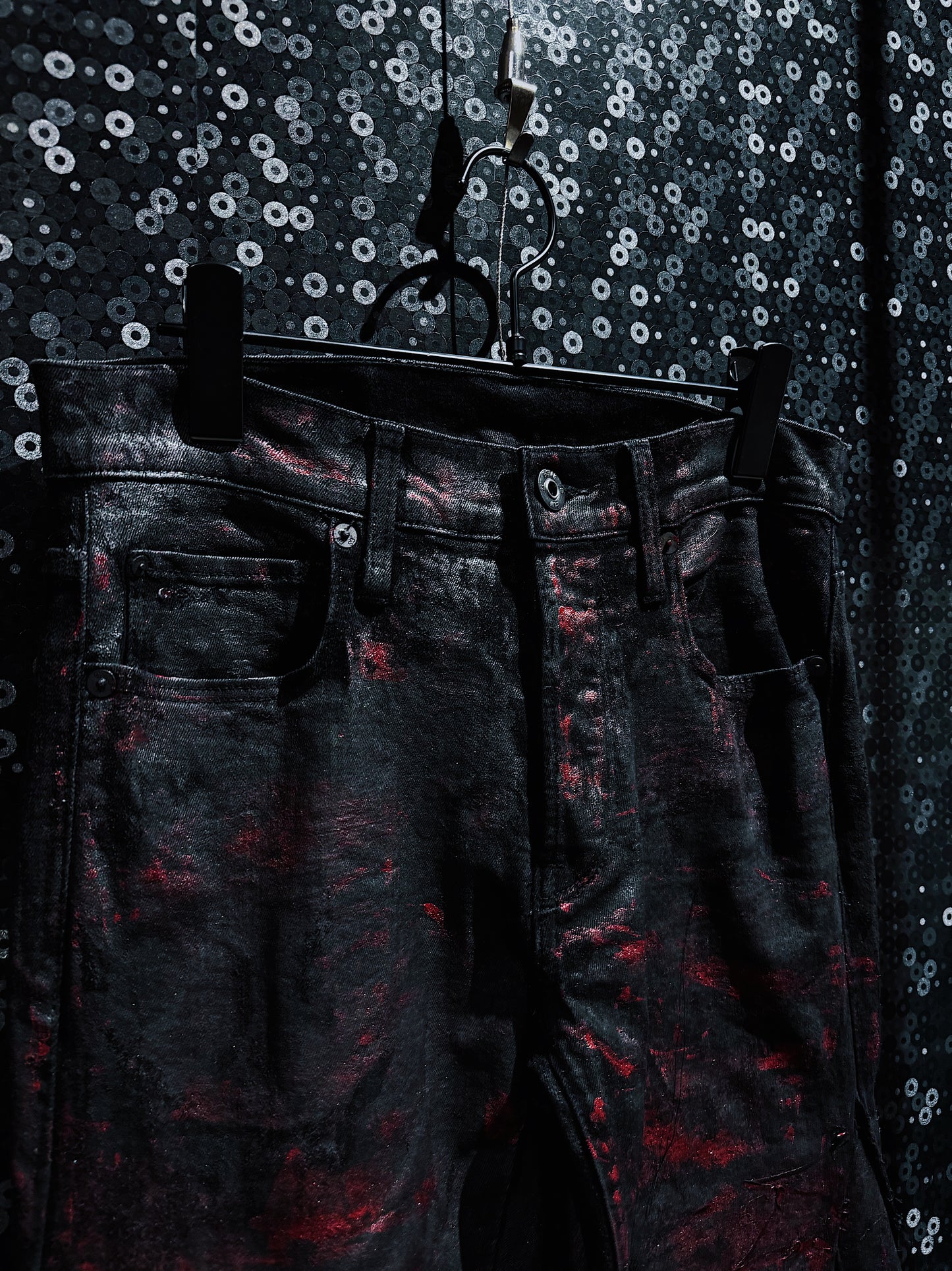 【ÆIEM】vivid notes IRON VEIN flare pants
