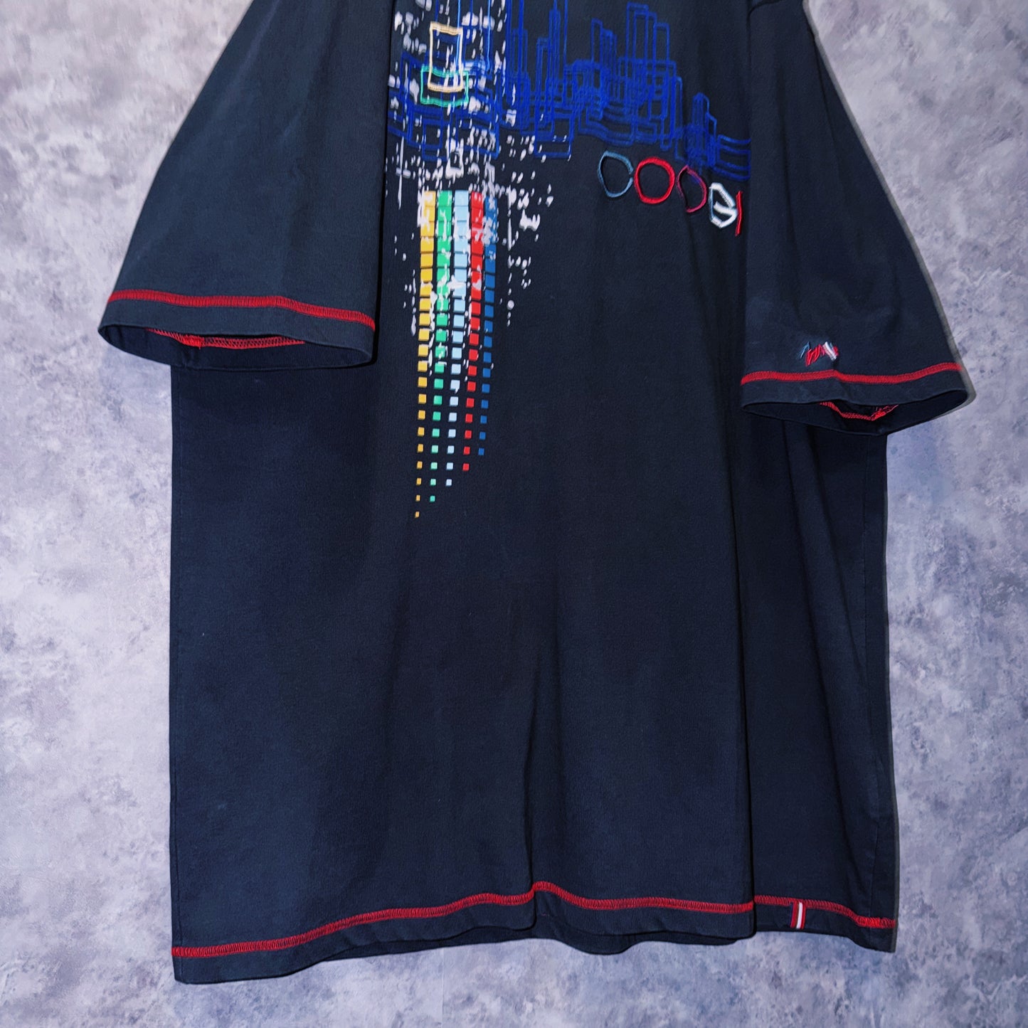 【doppio】vintage “COOGI” embroidery design big silhouette T-shirt