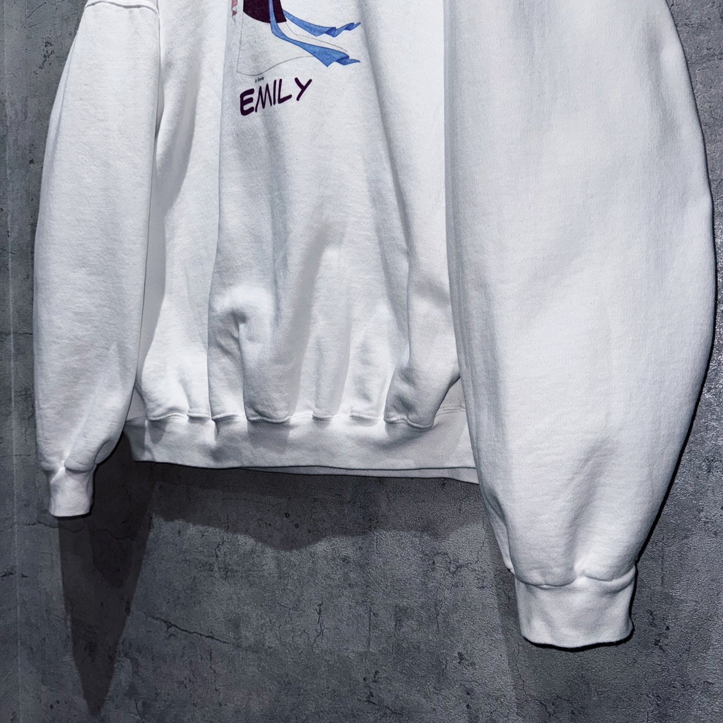 90's"MULAN"single print design pullover sweat