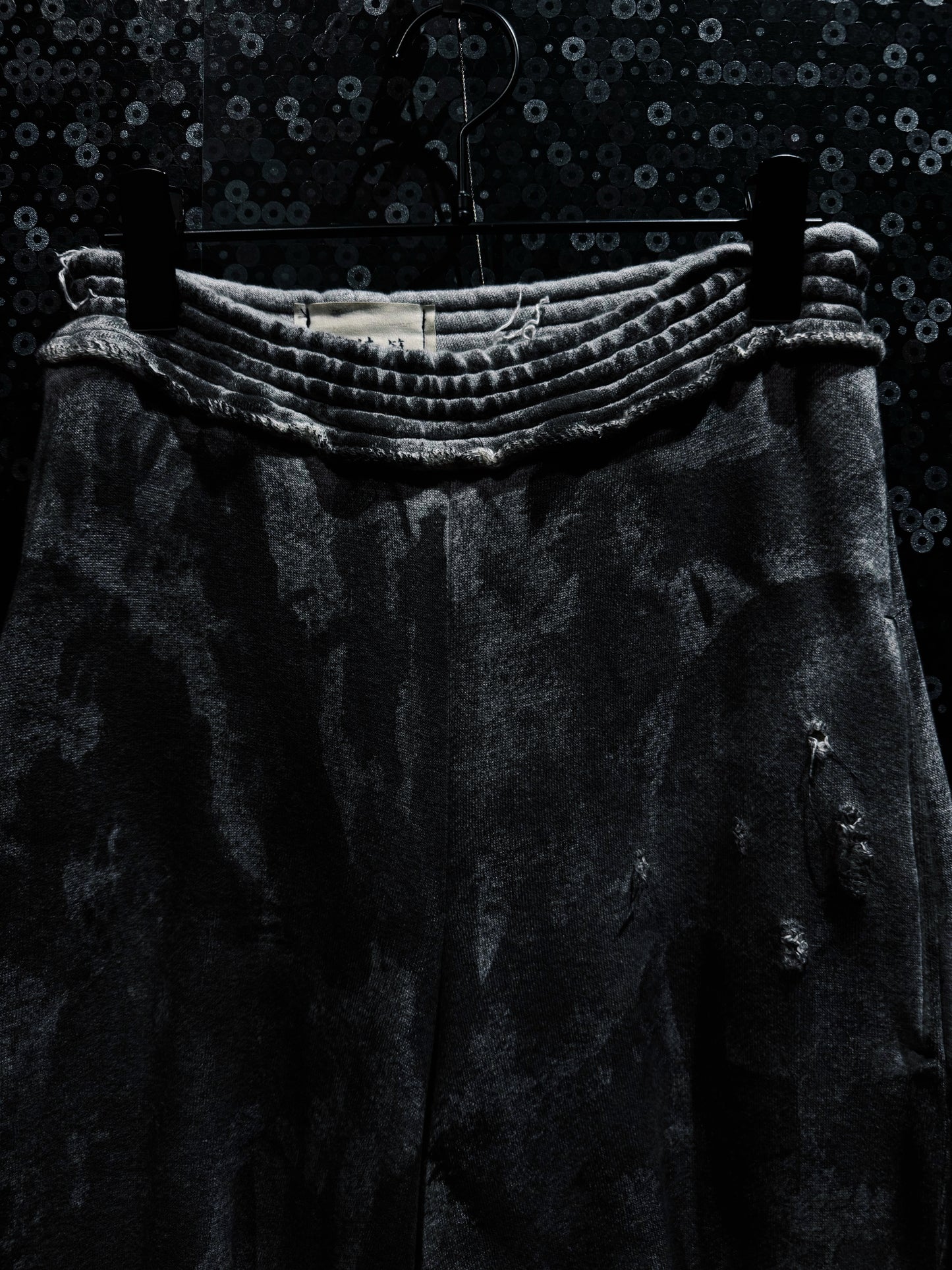 【ÆIEM】再倖築 Ash Damage Wide Sweat Pants