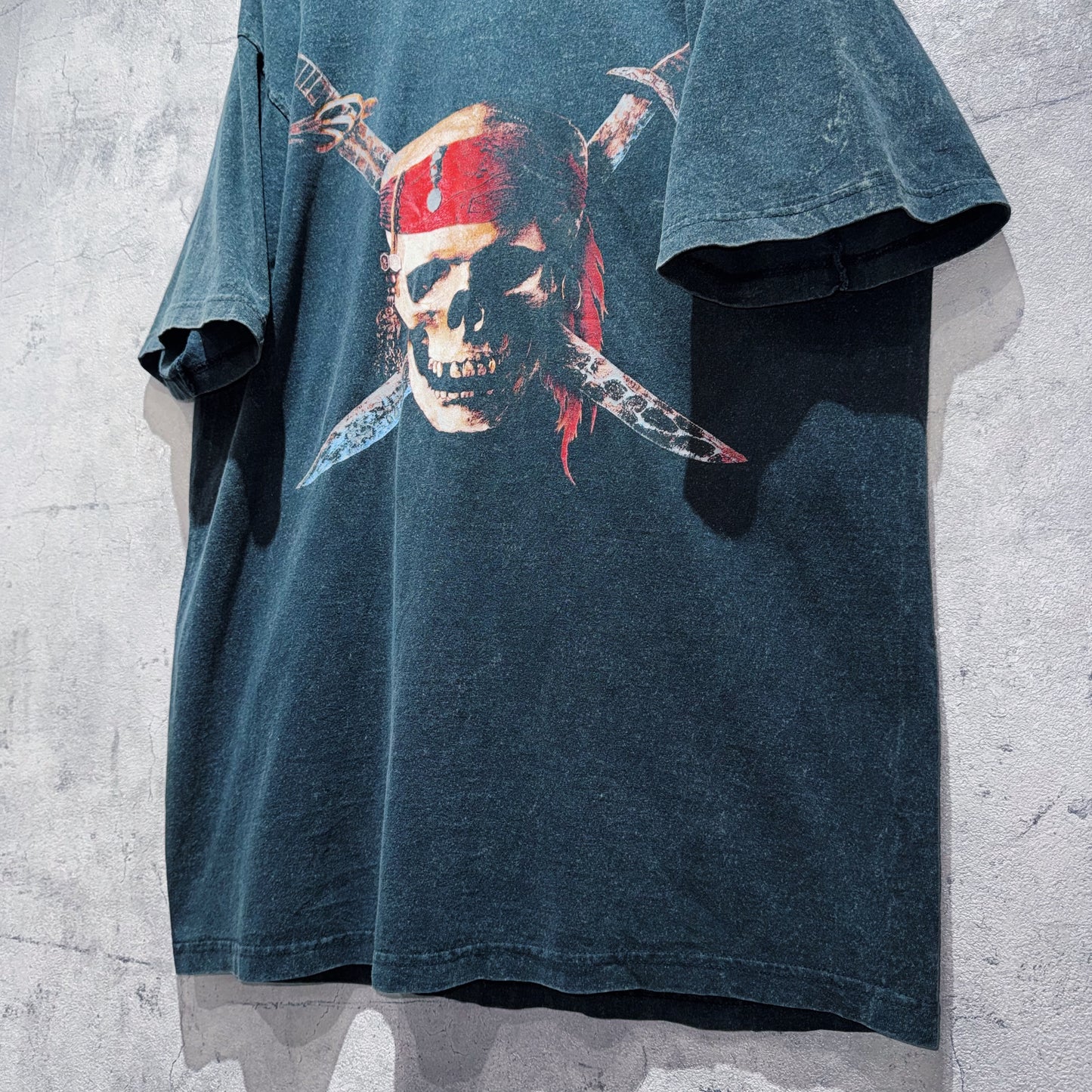 "Pirates of the Caribbean"iconic logo design print T shirt