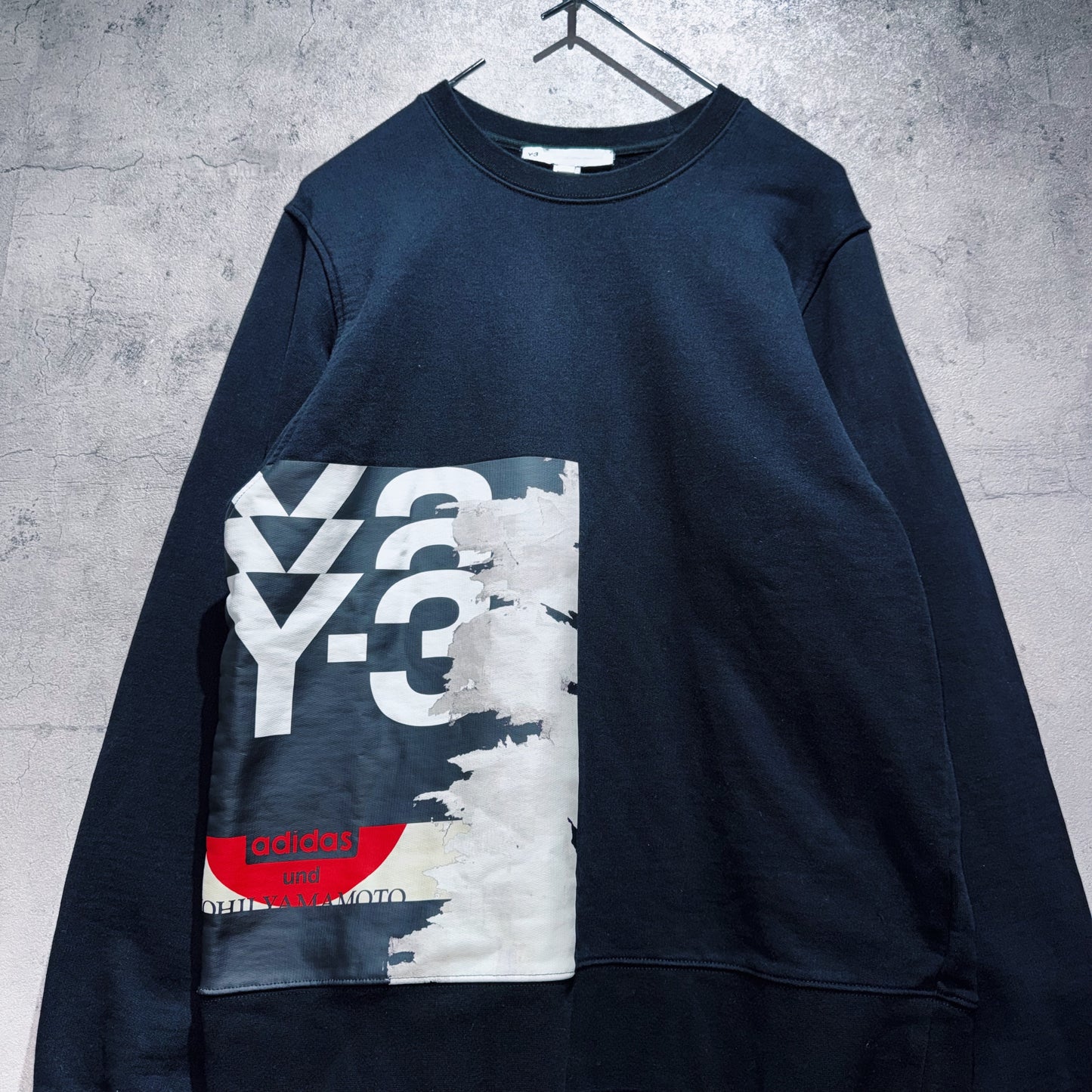 20AW"Y-3"graphic design by Uchida Suzume pullover sweat