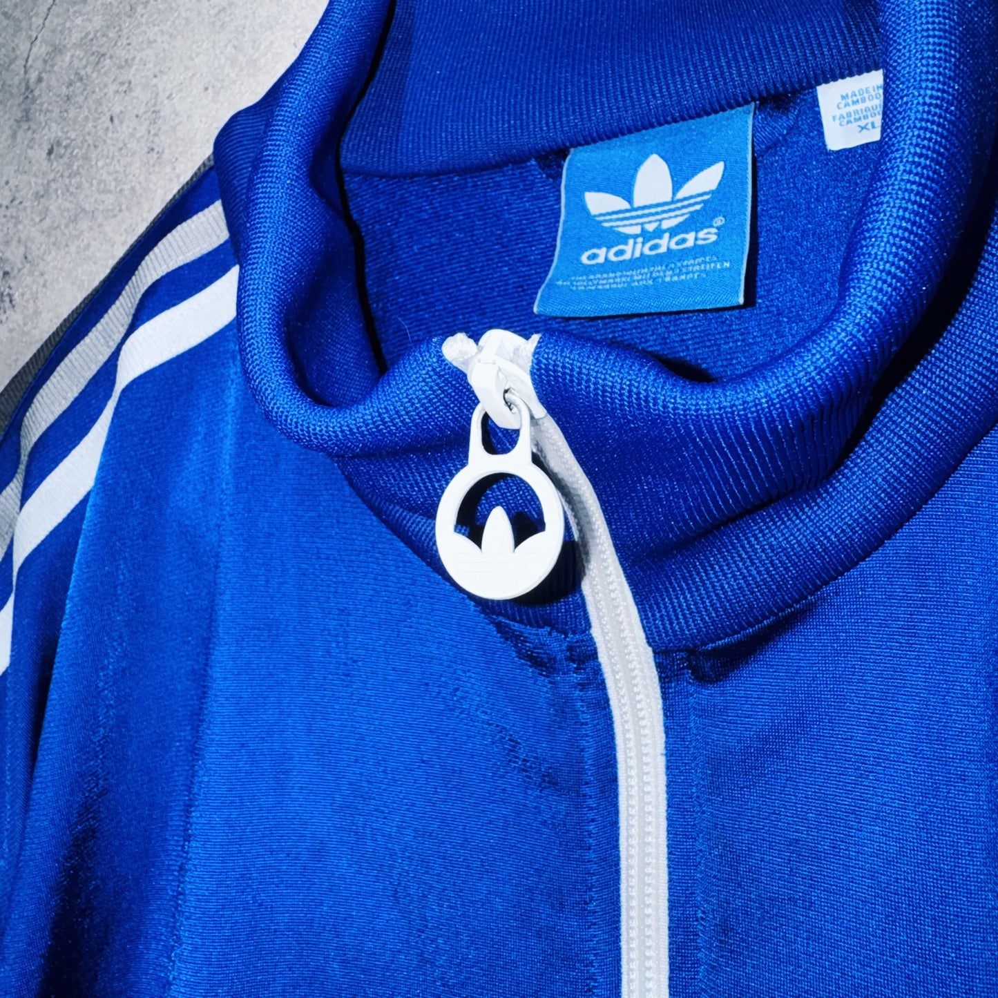 "ADIDAS ULTRASTAR"Trefoil logo embroidery design loose track jacket
