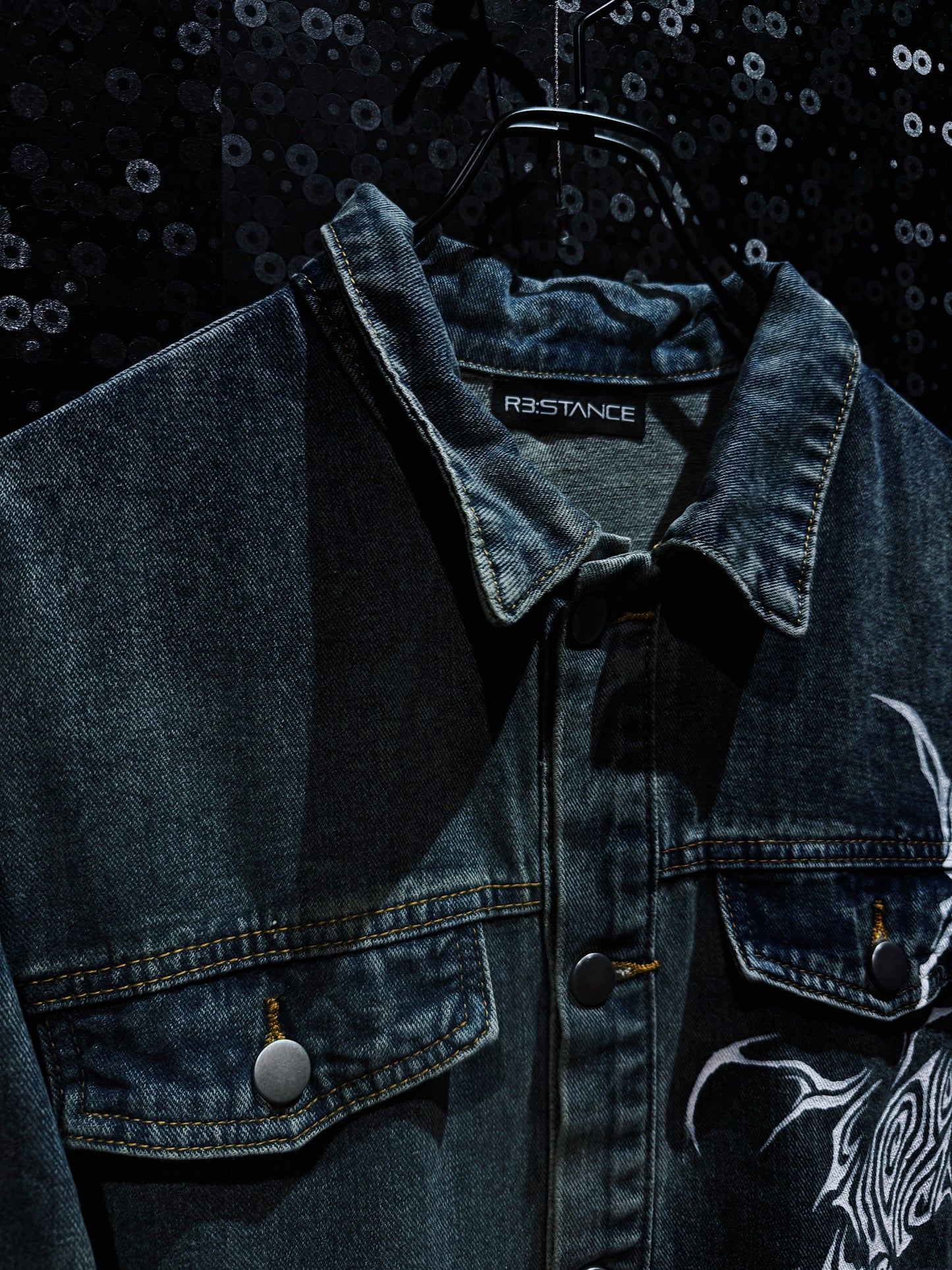 【ÆIEM】“RƎ:STANCE” Hand-Painted Denim jacket