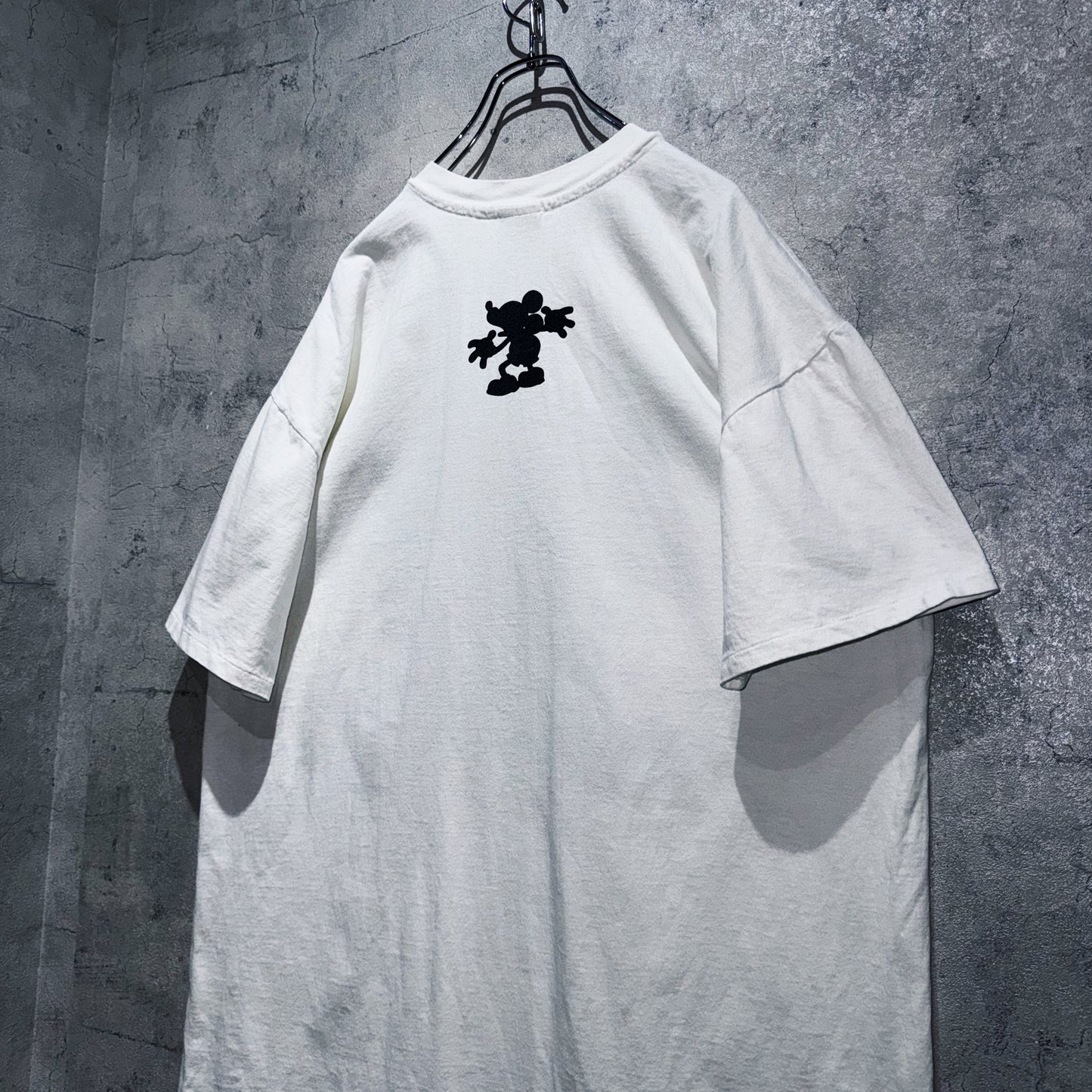90's"Disney"Mickey Mouse shadow design T shirt