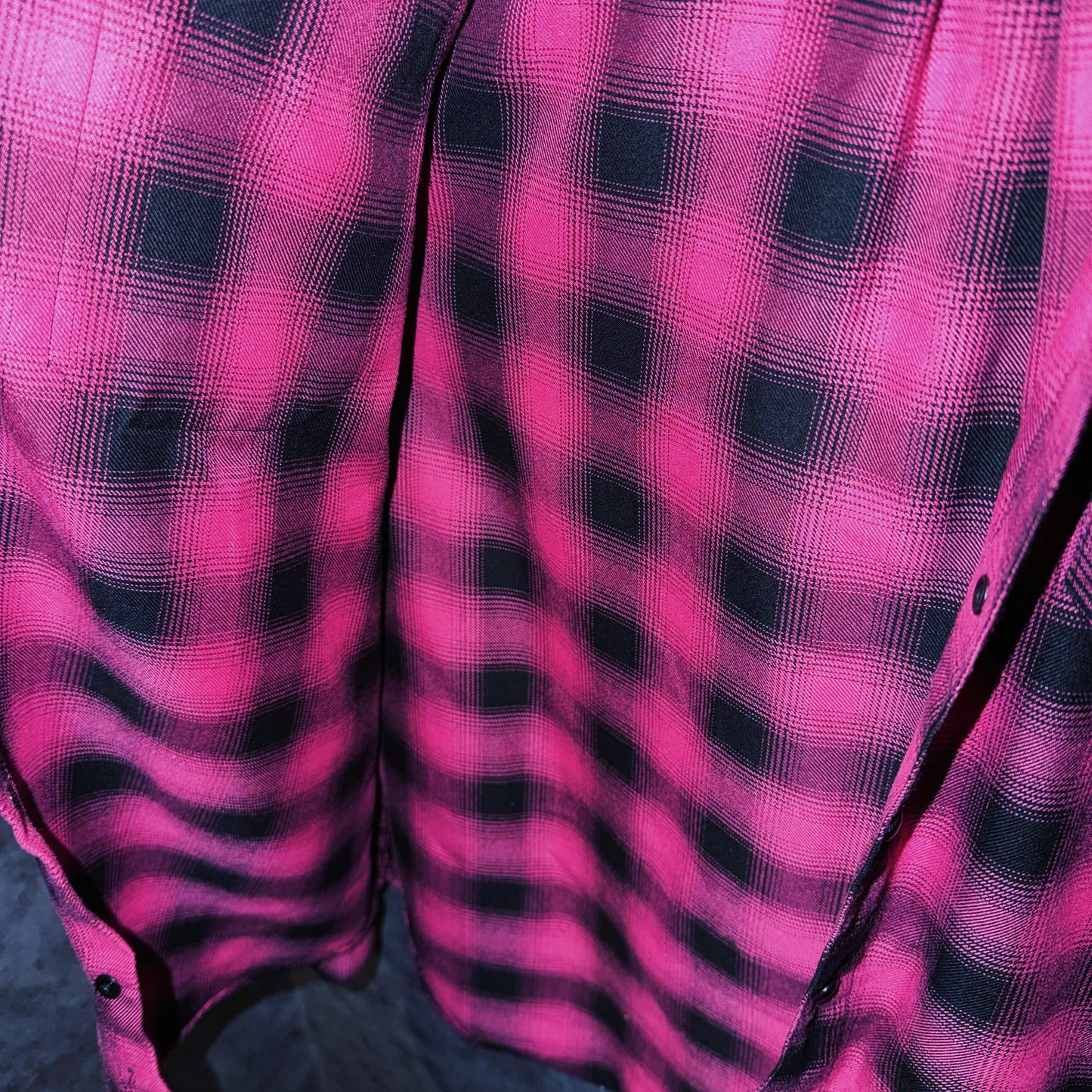 【doppio】vintage “Dixxon Flannel Co.” check pattern collar shirt