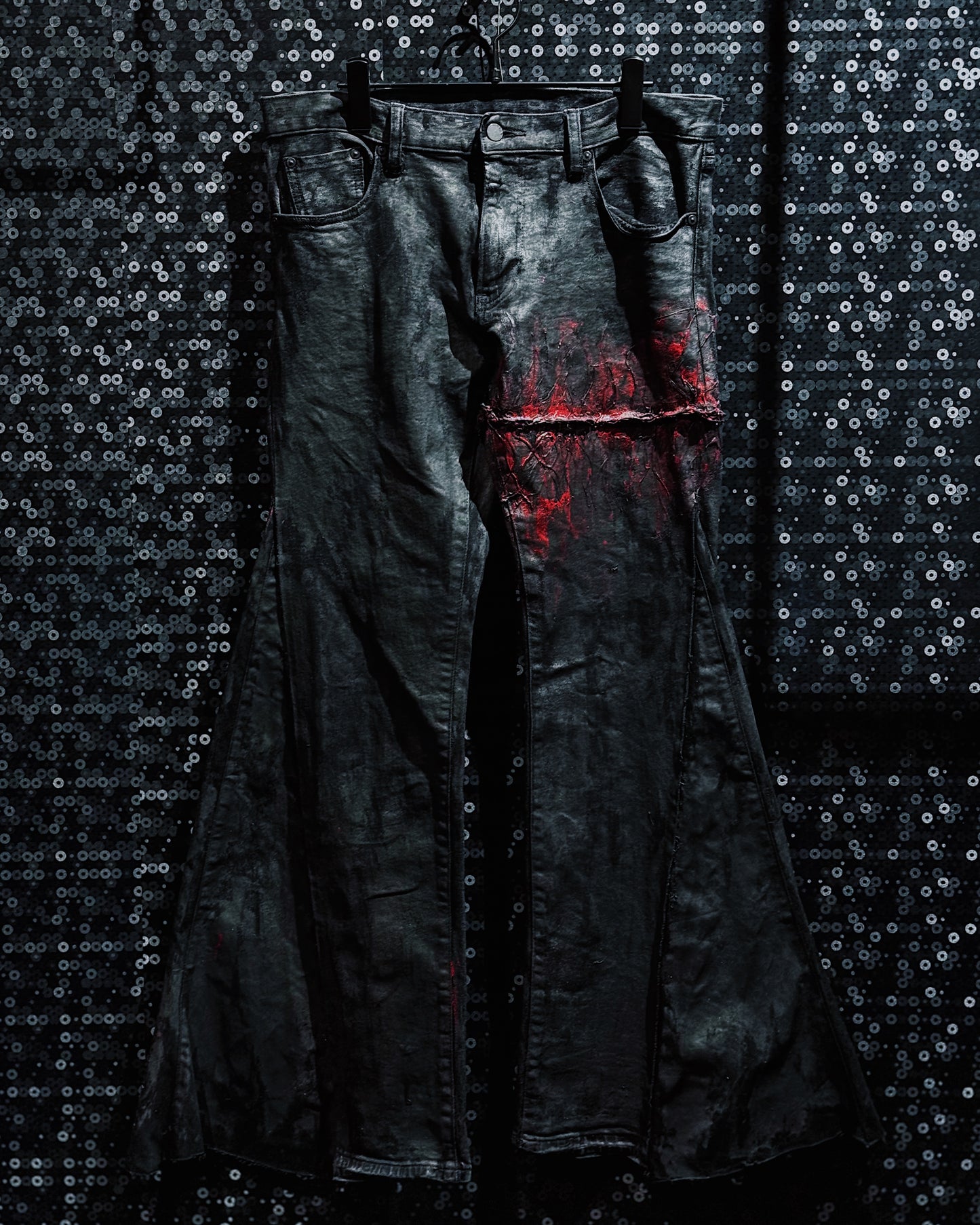 【ÆIEM】vivid notes IRON VEIN flare pants