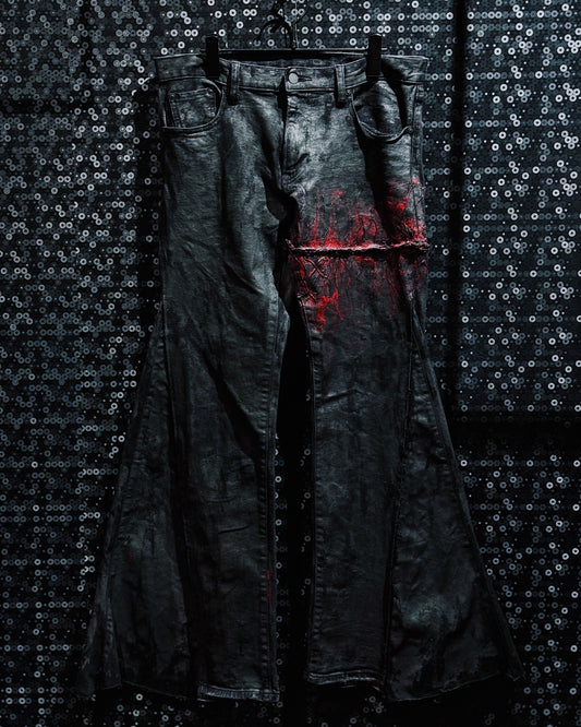 【ÆIEM】vivid notes IRON VEIN flare pants