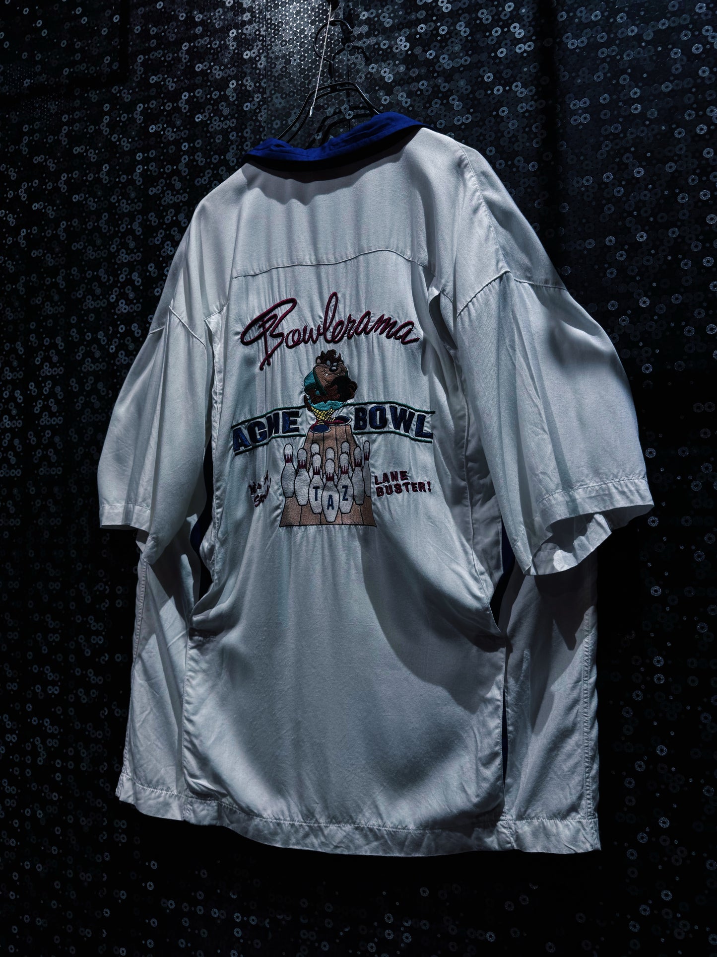 【ÆIEM】Warner Bros. Vintage “Taz Bowling League” Open Collar Shirt