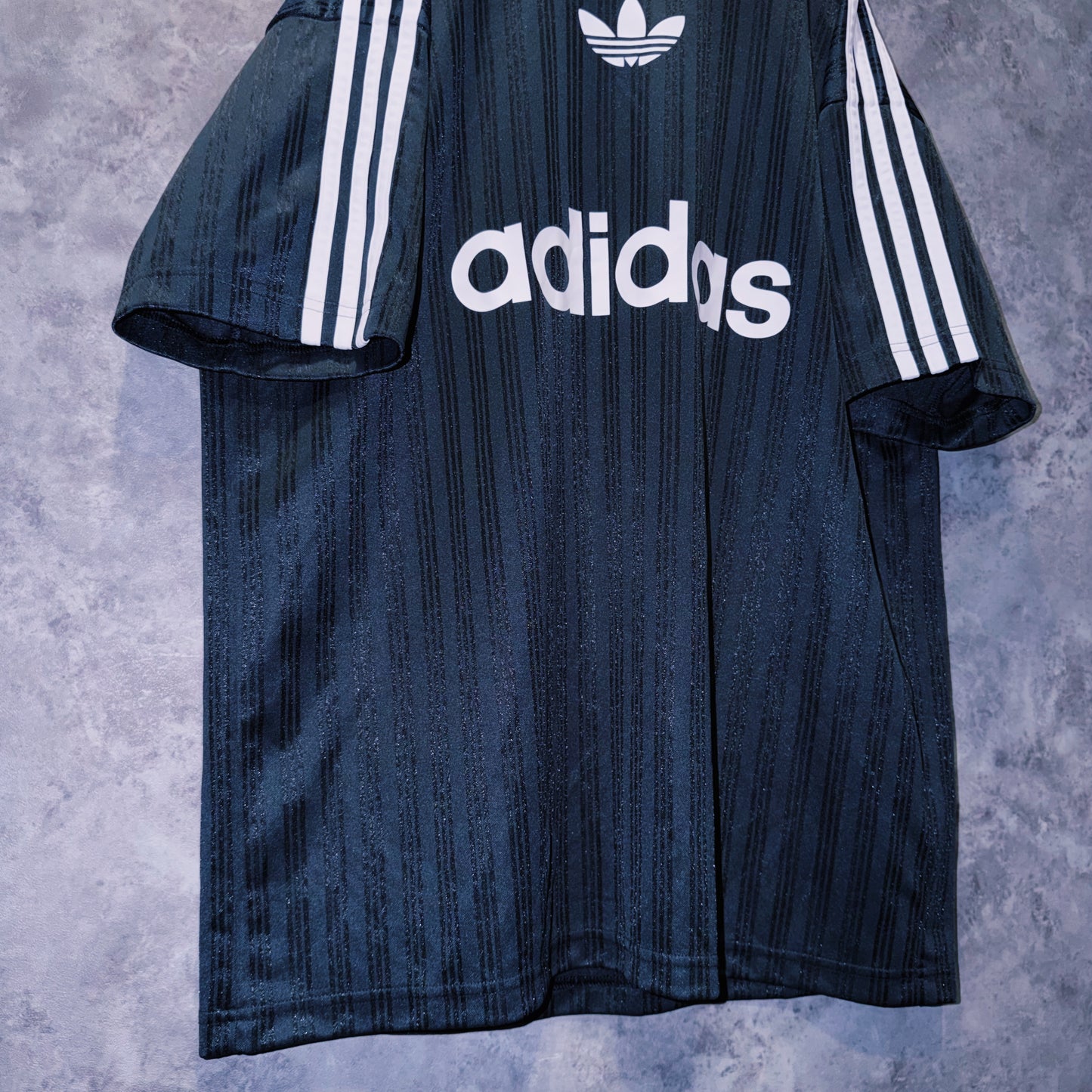 【doppio】vintage “adidas” three stripe design game shirt