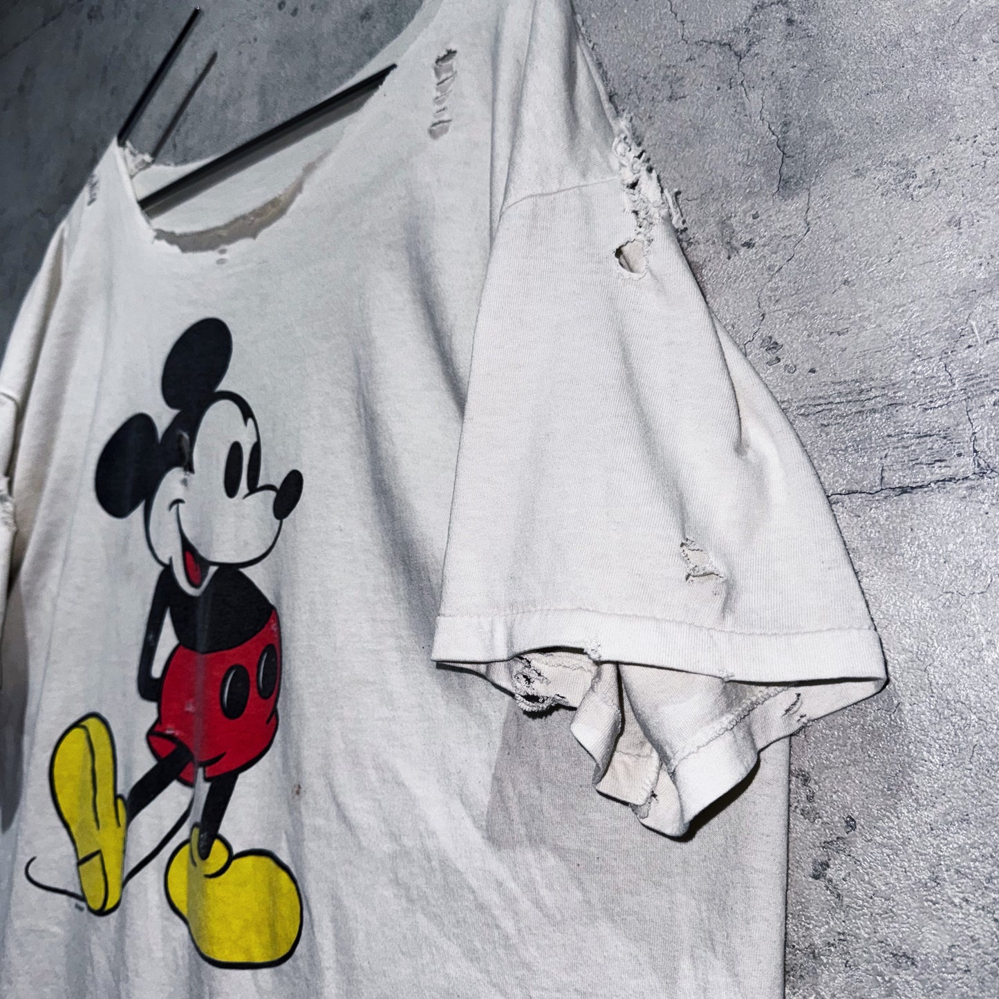 90's"Mickey Mouse"design boro custom T shirt