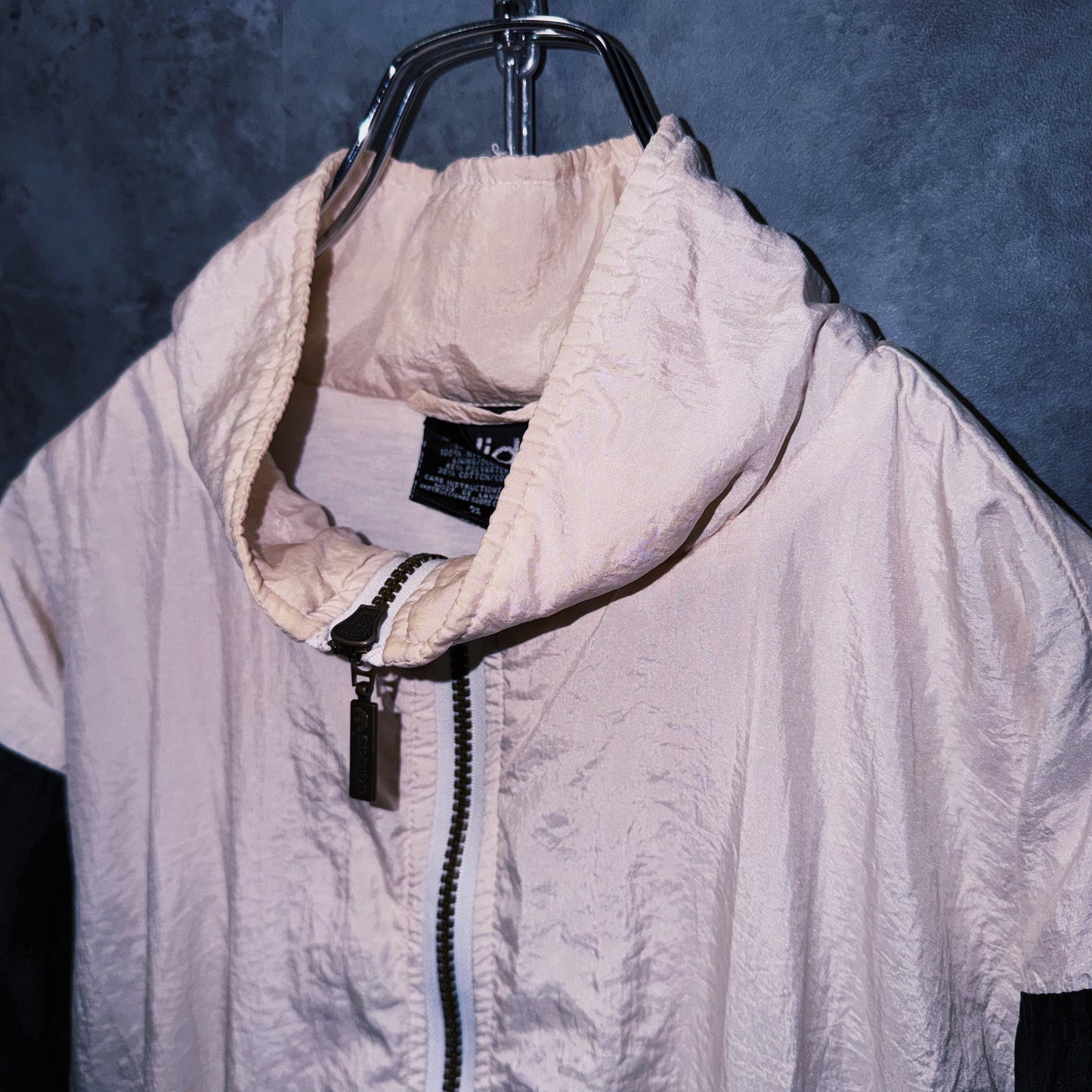 【doppio】90’s vintage “adidas” arm logo design Nylon jacket