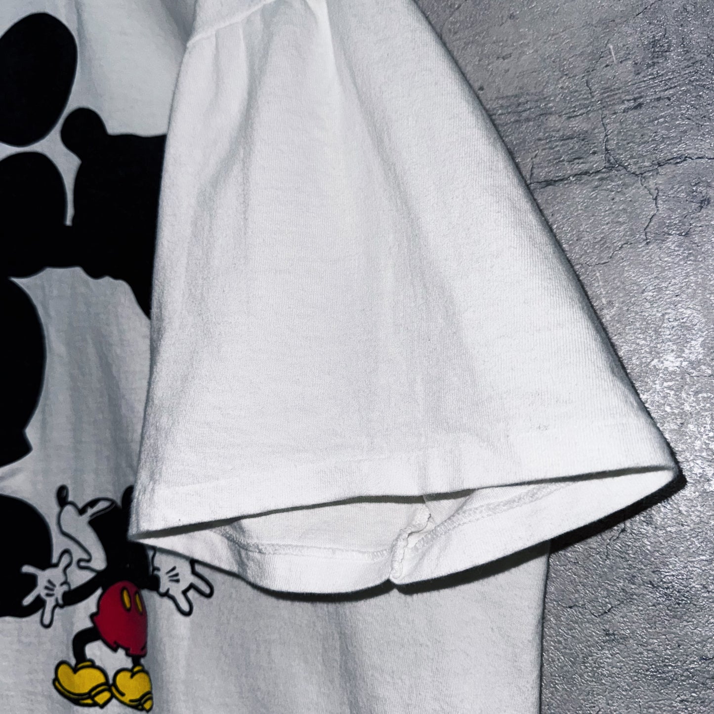 90's"Disney"Mickey Mouse shadow design T shirt