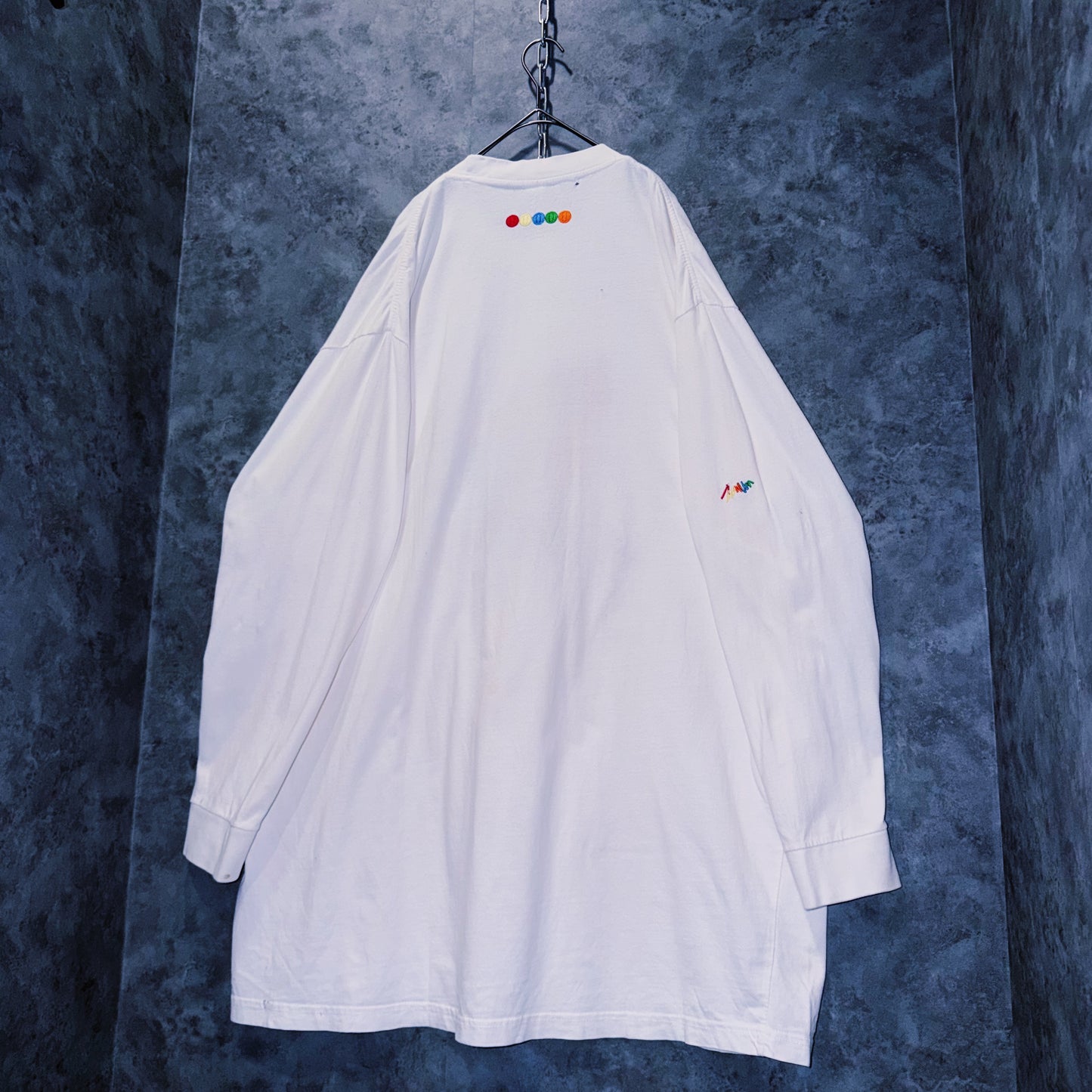 【doppio】vintage “COOGI” embroidery design big silhouette long sleeve T-shirt