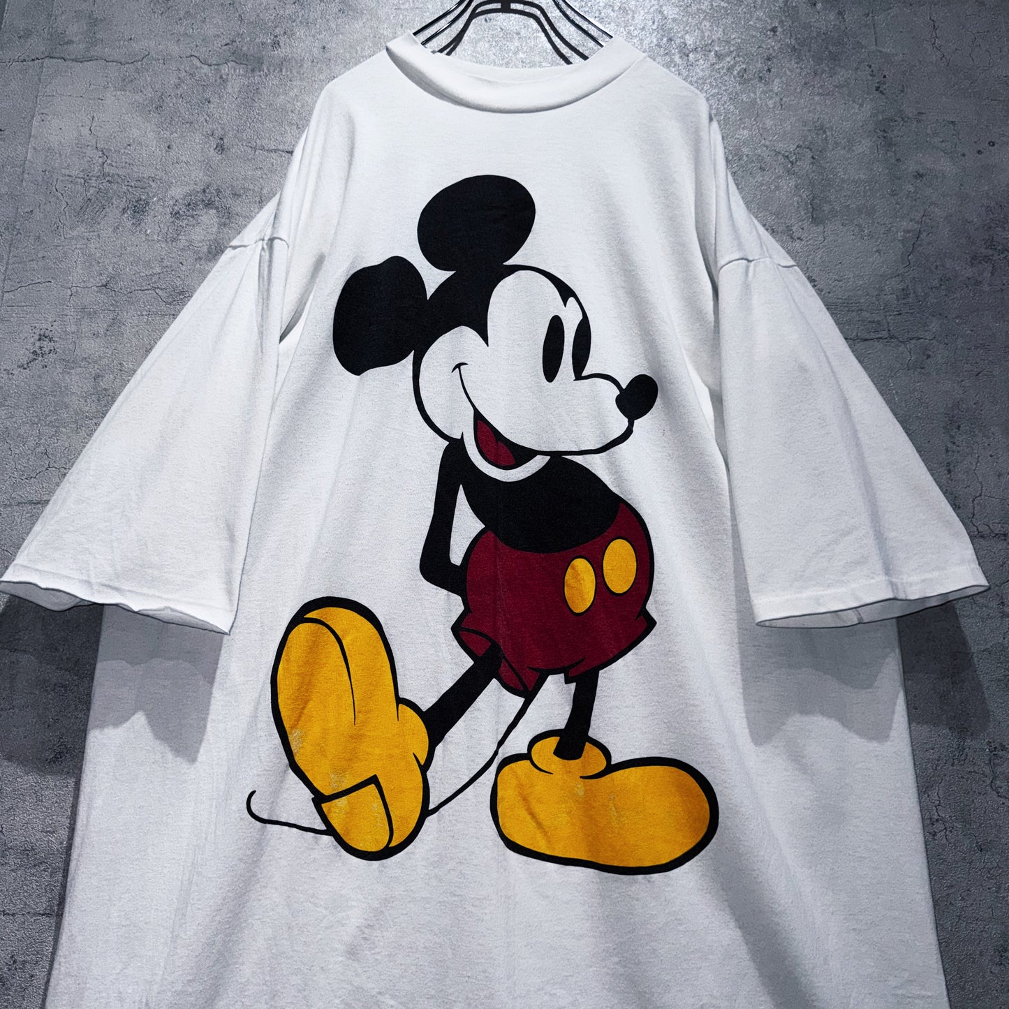 90's"Disney"Mickey Mouse print design super over size T shirt