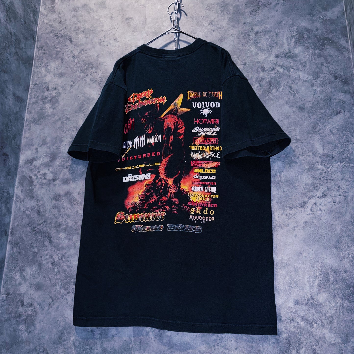 【doppio】00’s vintage “Ozzfest” graphic design band festival T-shirt