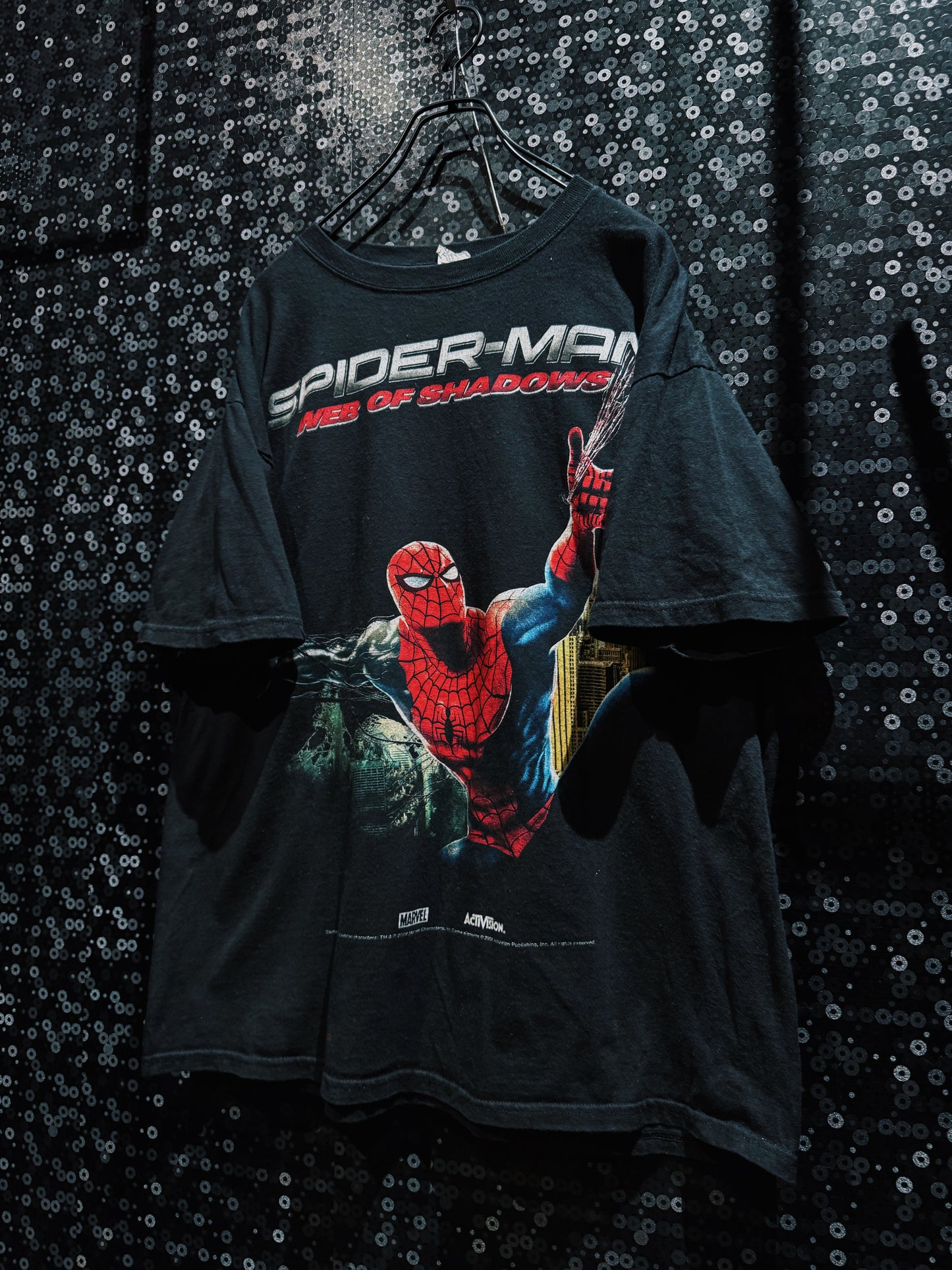【ÆIEM】Spider-Man Web of Shadows Graphic T-shirt