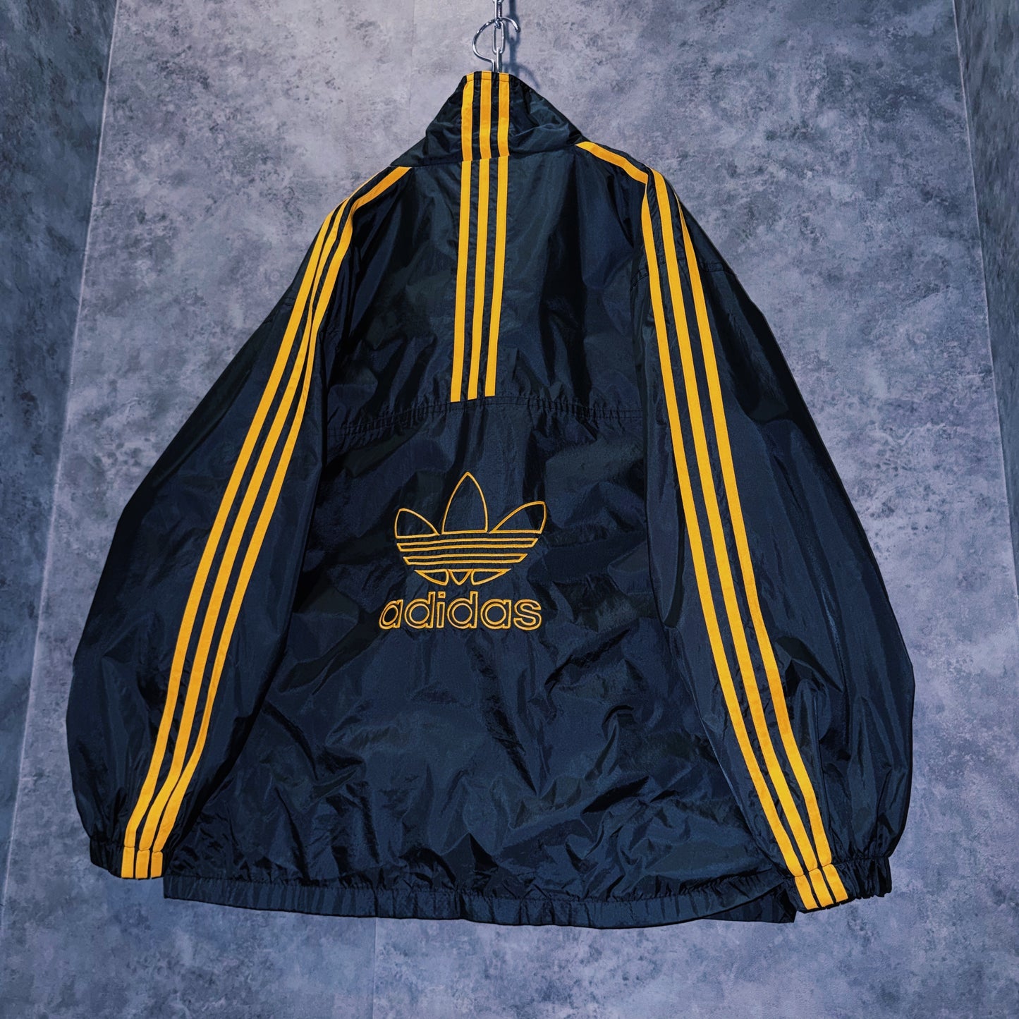 【doppio】90’s vintage “adidas” three stripe design Nylon jacket