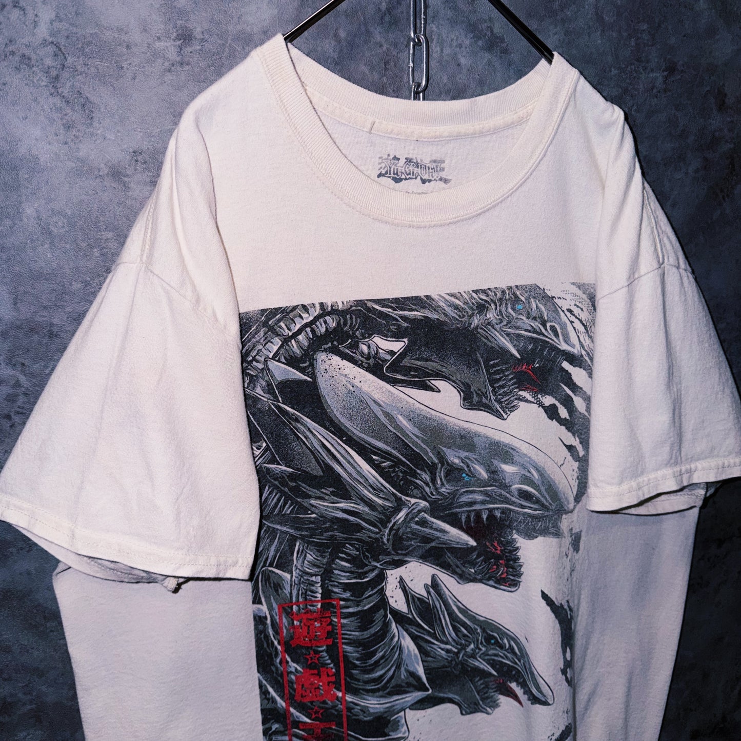 【doppio】vintage “遊⭐︎戯⭐︎王” character print design T-shirt