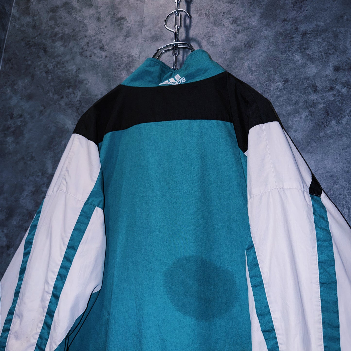 【doppio】90’s vintage “adidas” three stripe design Nylon jacket