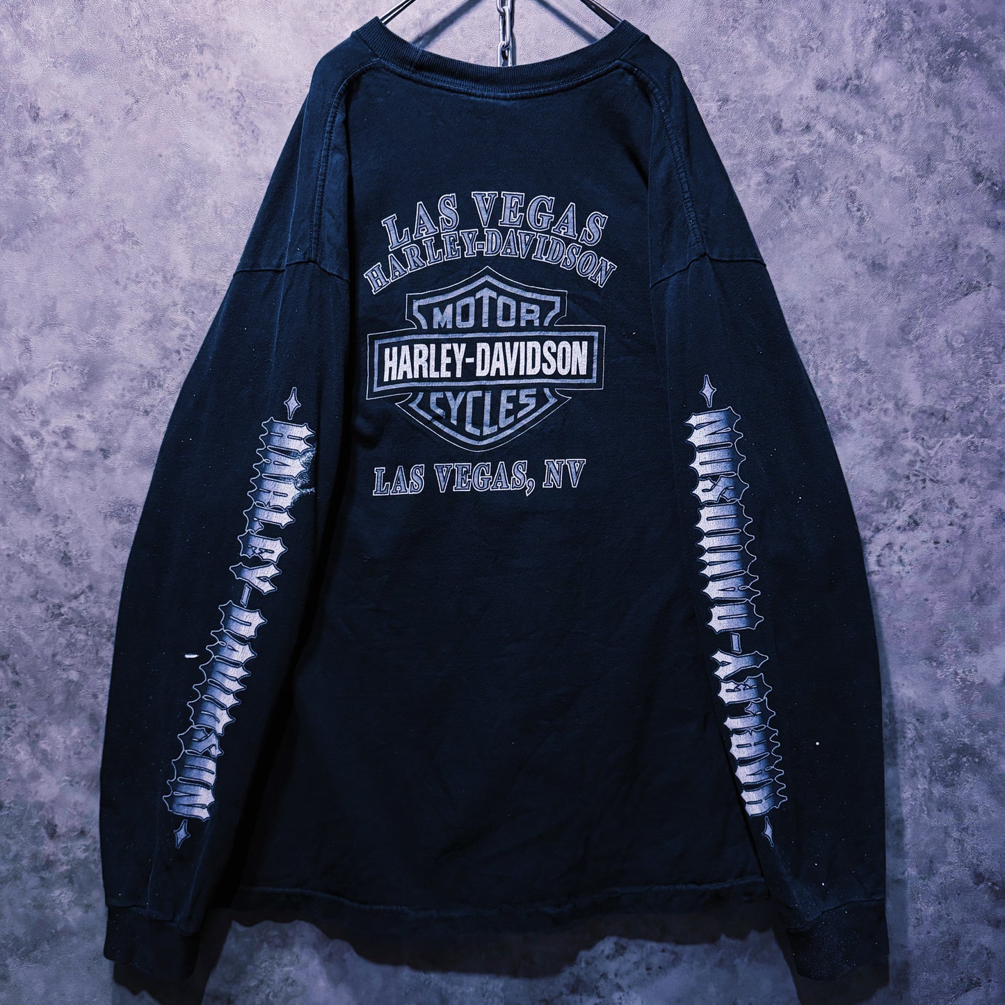 【doppio】90’s vintage “Harley-Davidson” graphic print design long sleeve T-shirt