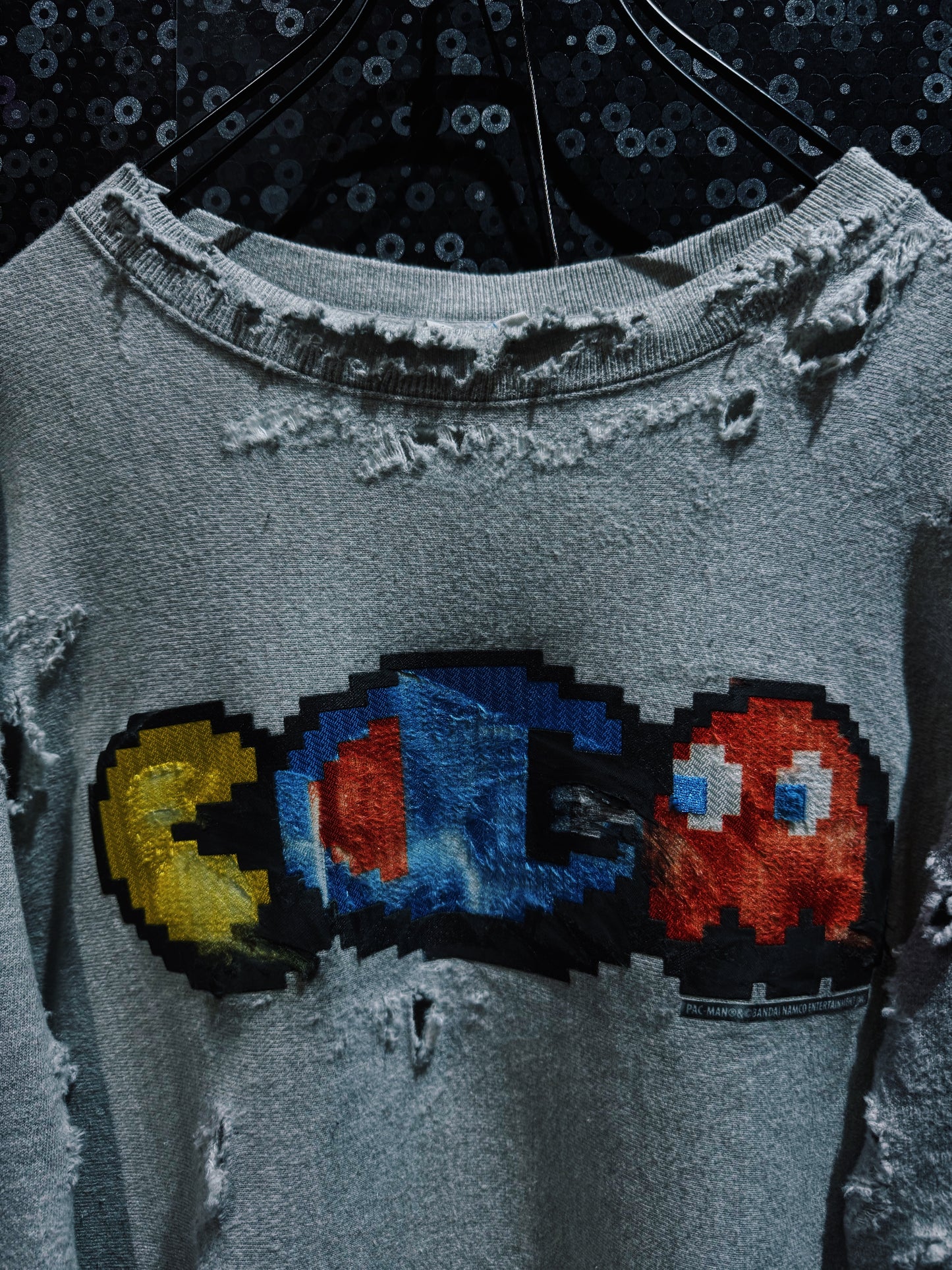 【ÆIEM】original”boro”remake Champion Reverse Weave “PAC-MAN GLITCH”