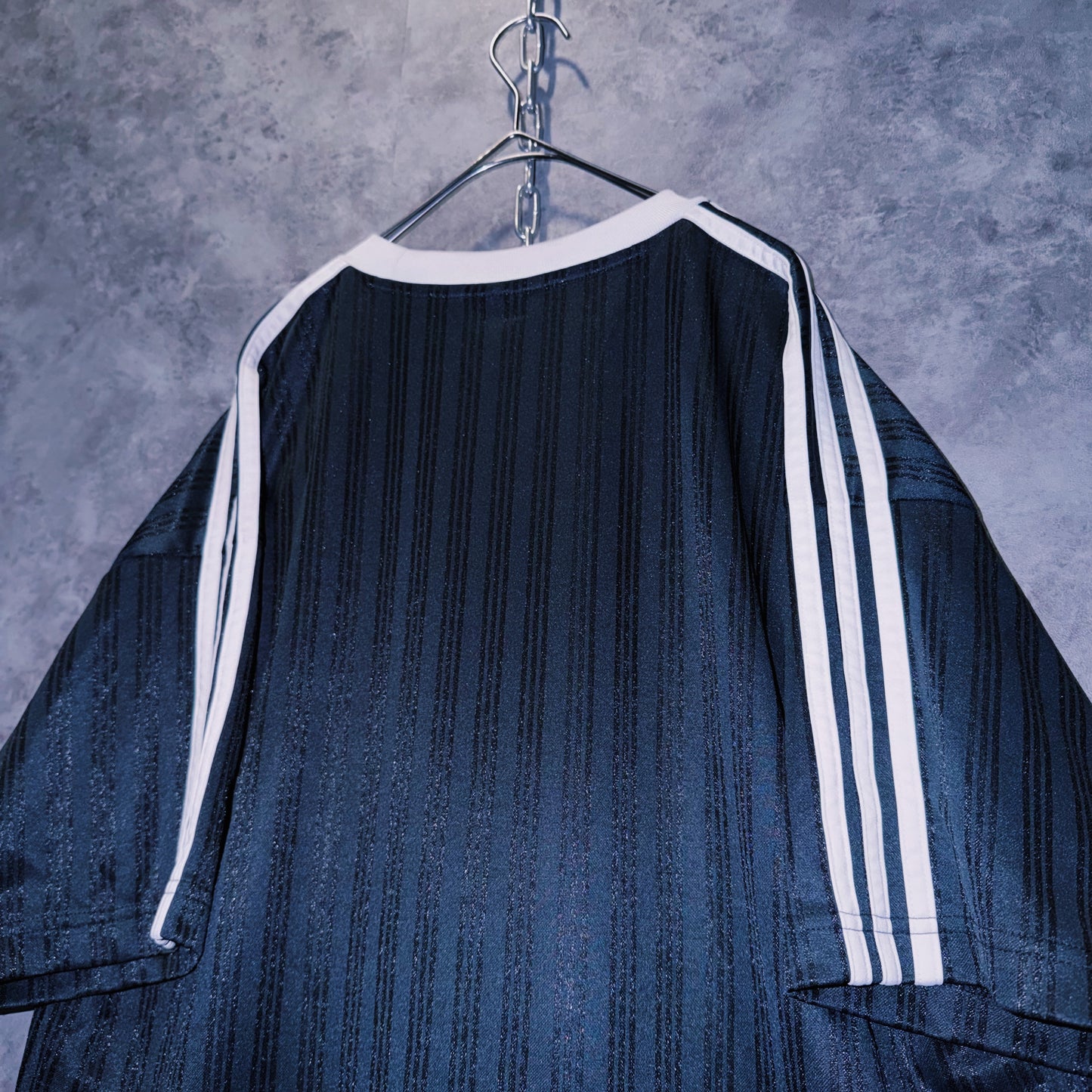 【doppio】vintage “adidas” three stripe design game shirt