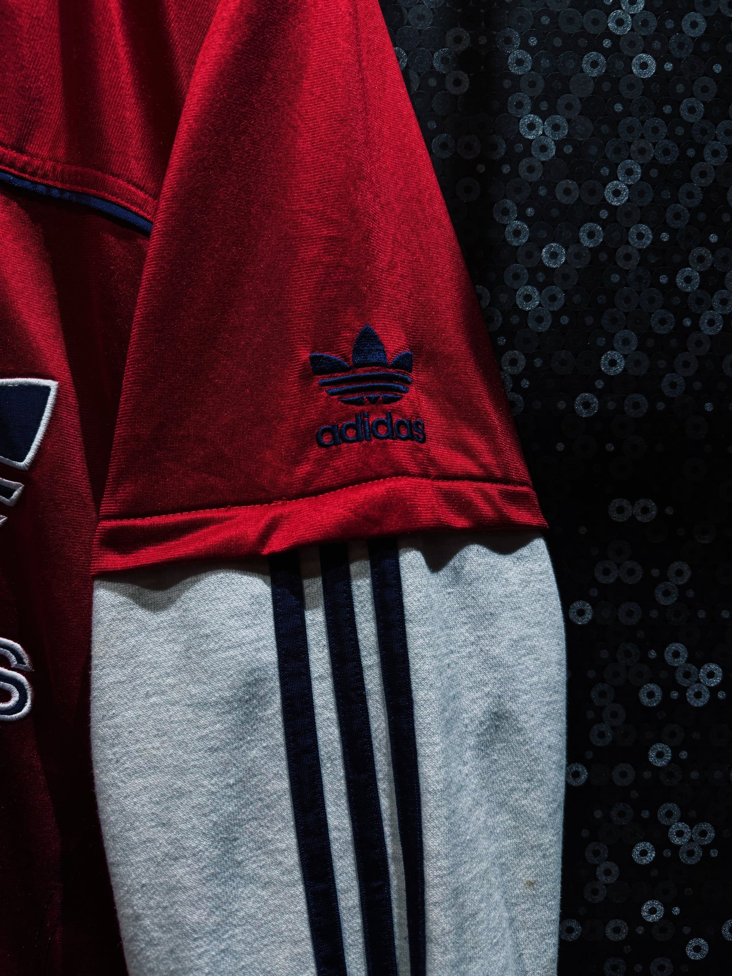 【ÆIEM】adidas originals Oversized Trefoil Embroidery Switching Track Jacket