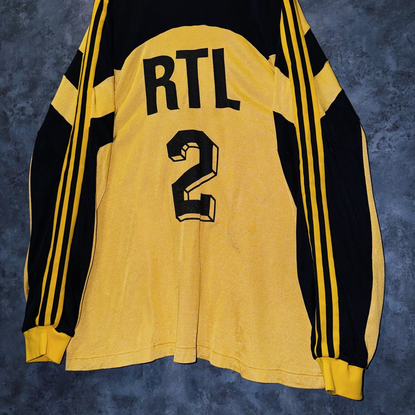 【doppio】90’s vintage “FC Sochaux-Montbéliard” three stripe design long sleeve game shirt