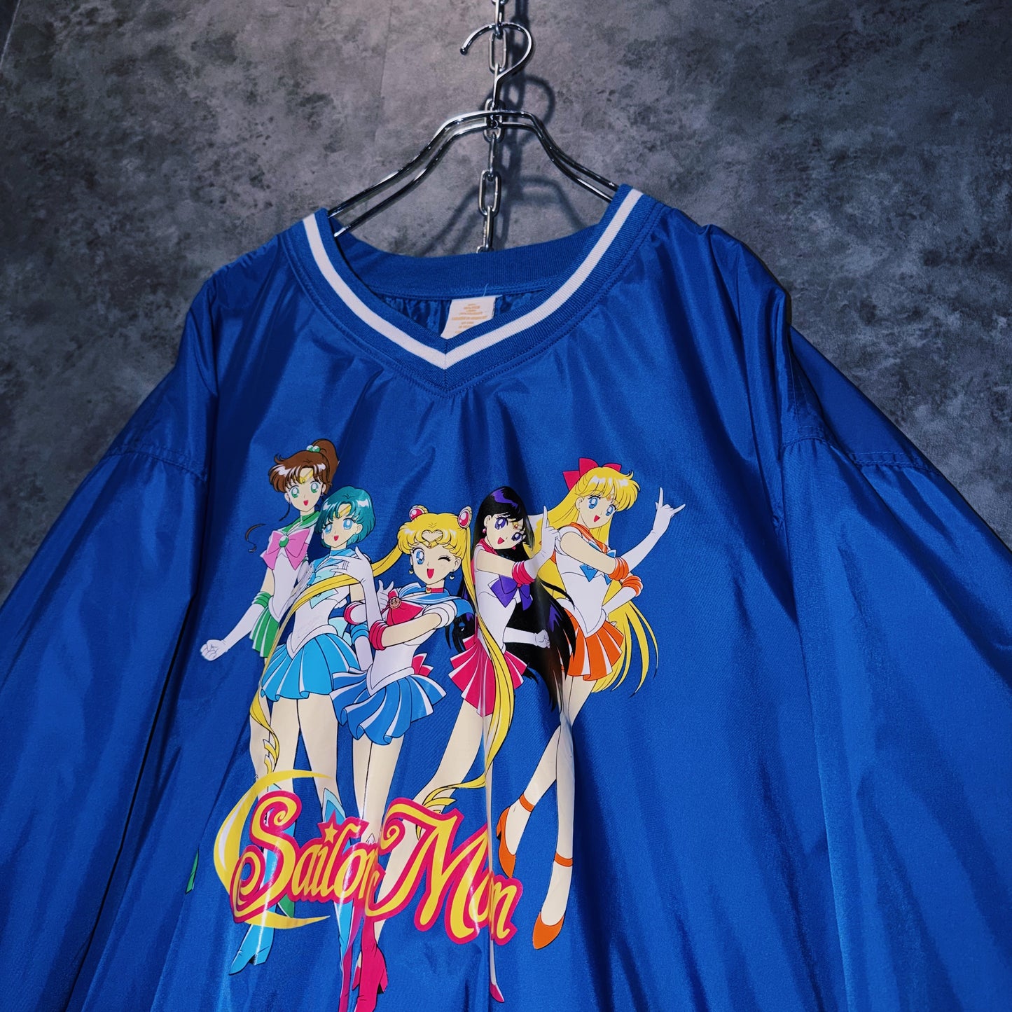【doppio】vintage “Sailor Moon” character print design nylon pullover