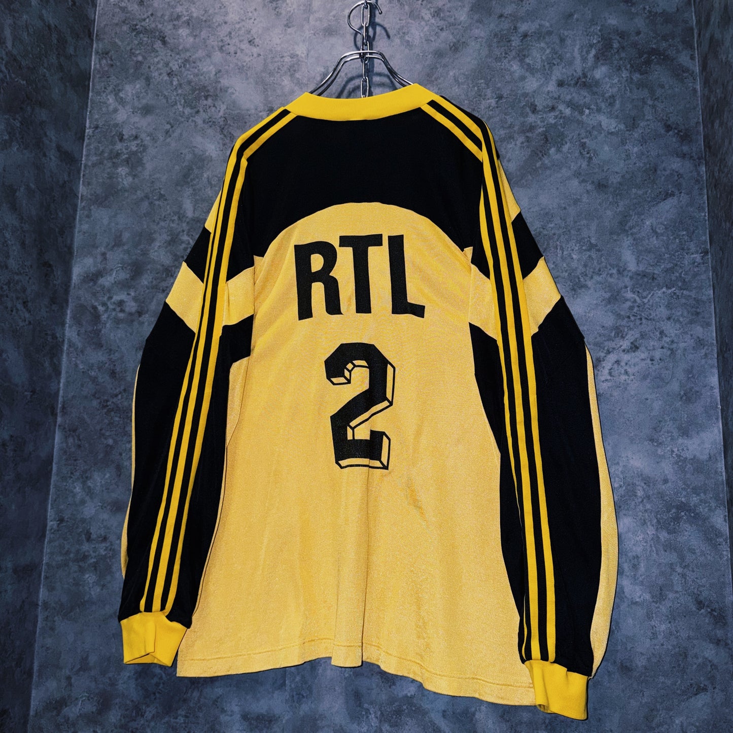 【doppio】90’s vintage “FC Sochaux-Montbéliard” three stripe design long sleeve game shirt