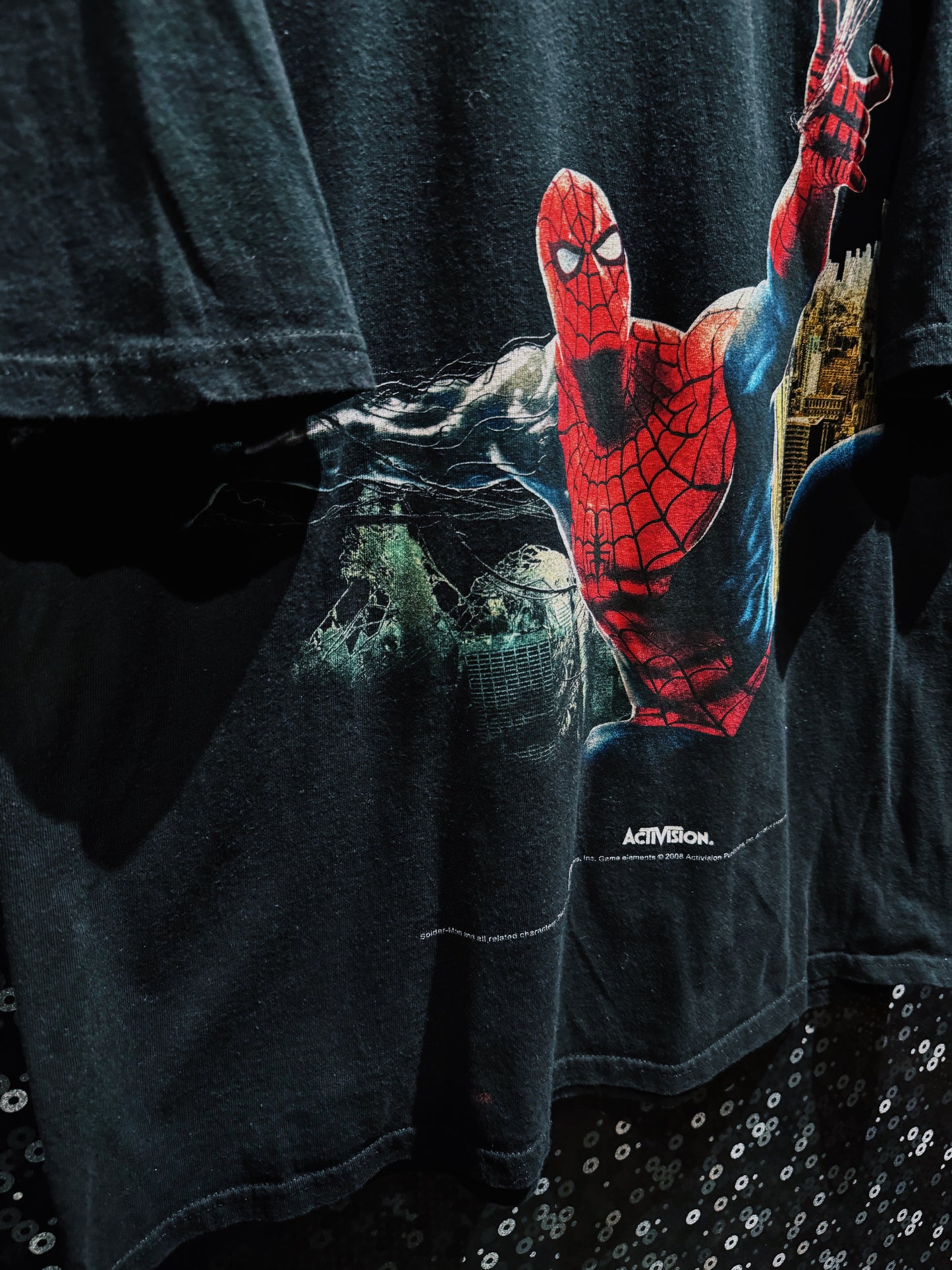 【ÆIEM】Spider-Man Web of Shadows Graphic T-shirt