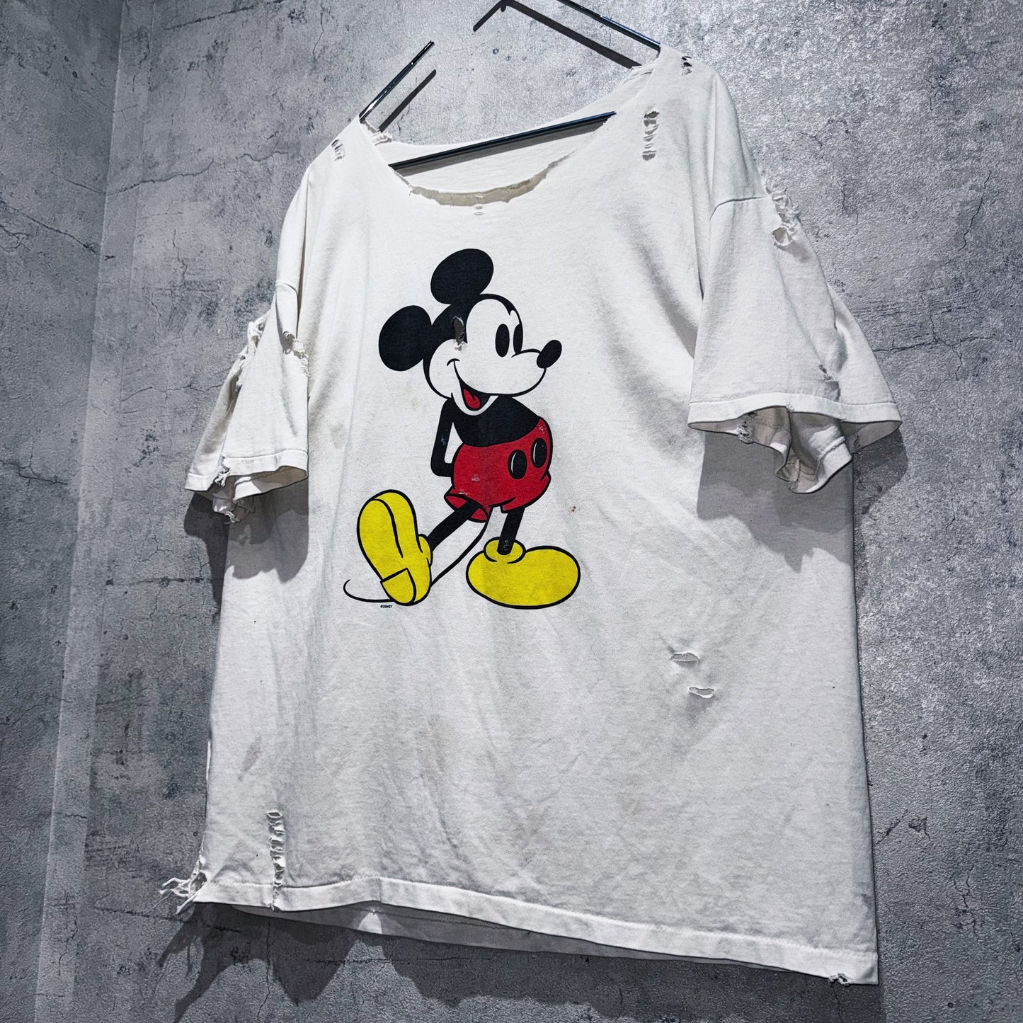 90's"Mickey Mouse"design boro custom T shirt