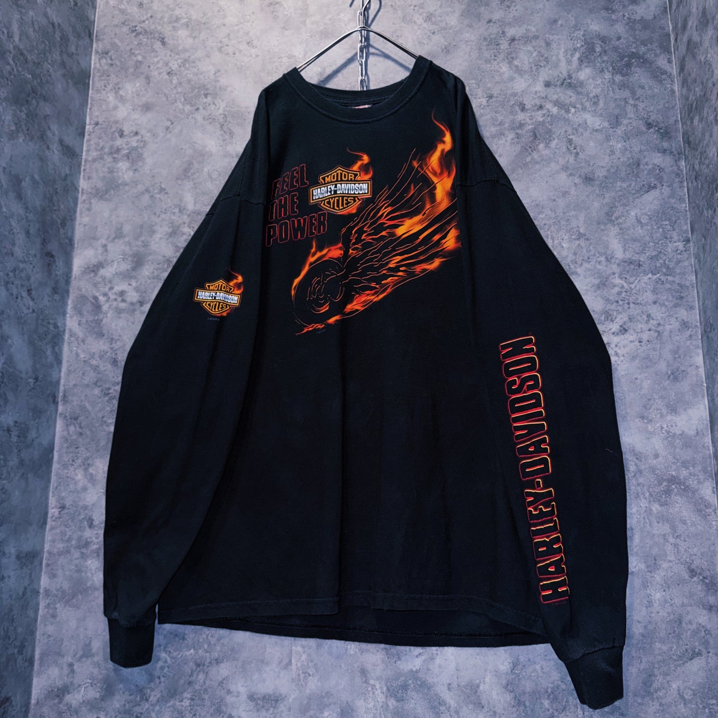 【doppio】00’s vintage “Harley-Davidson” graphic print design long sleeve T-shirt