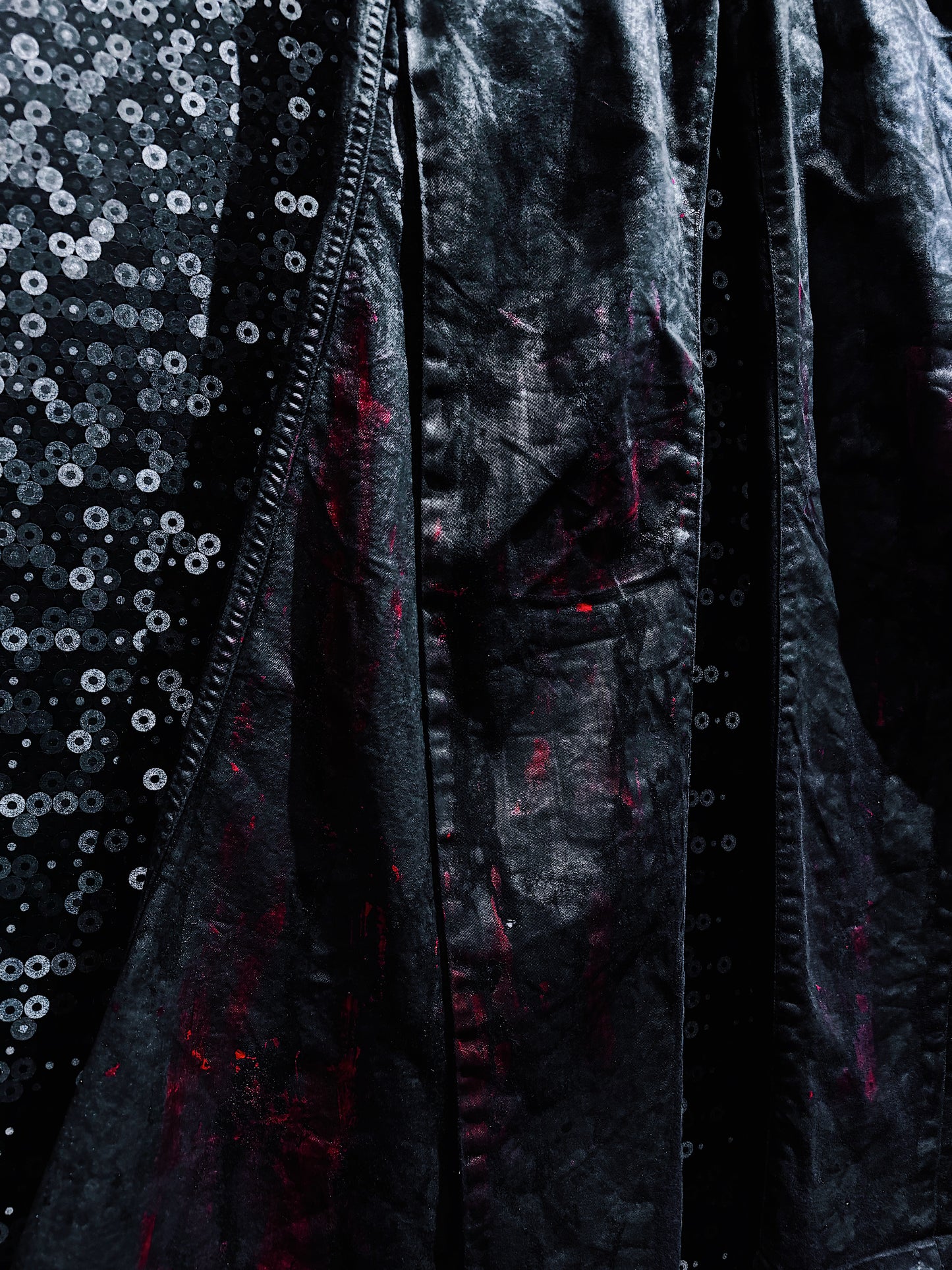 【ÆIEM】vivid notes BLOODSTAINED SHADOW flare pants