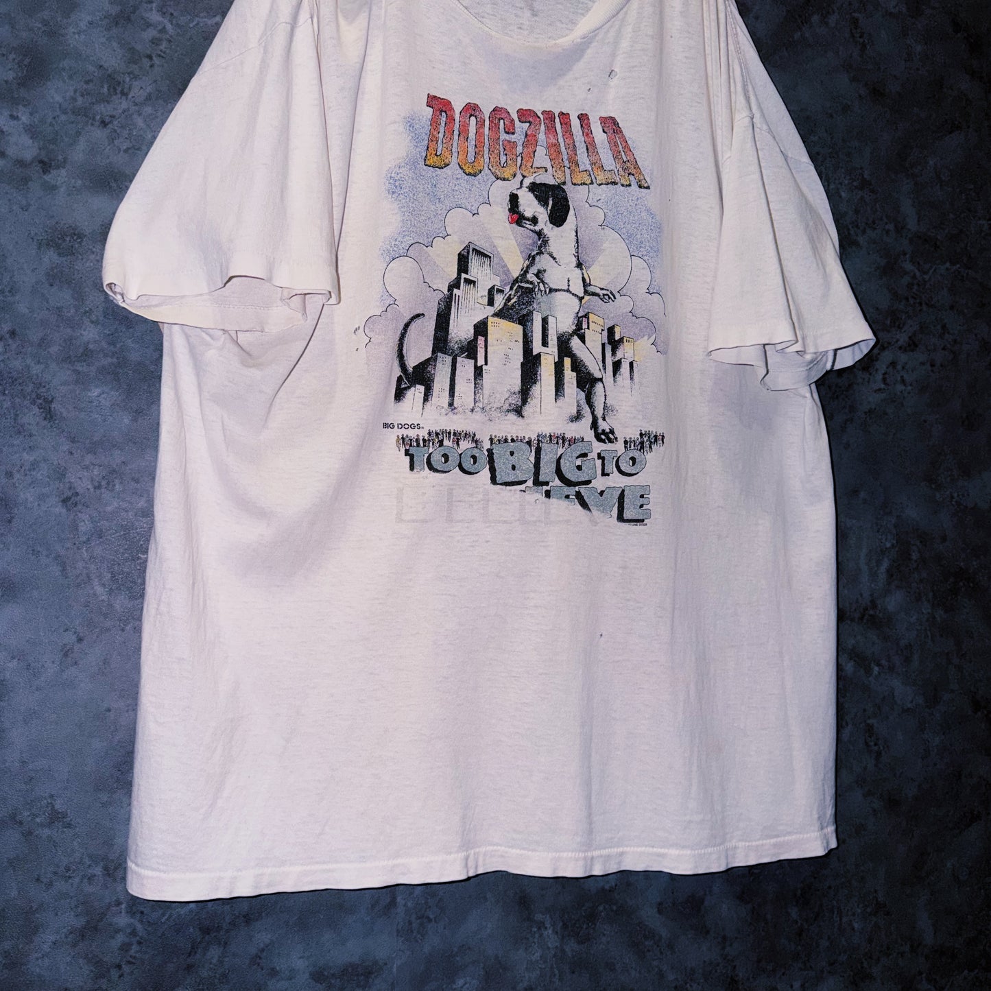 【doppio】vintage graphic print design damaged design T-shirt