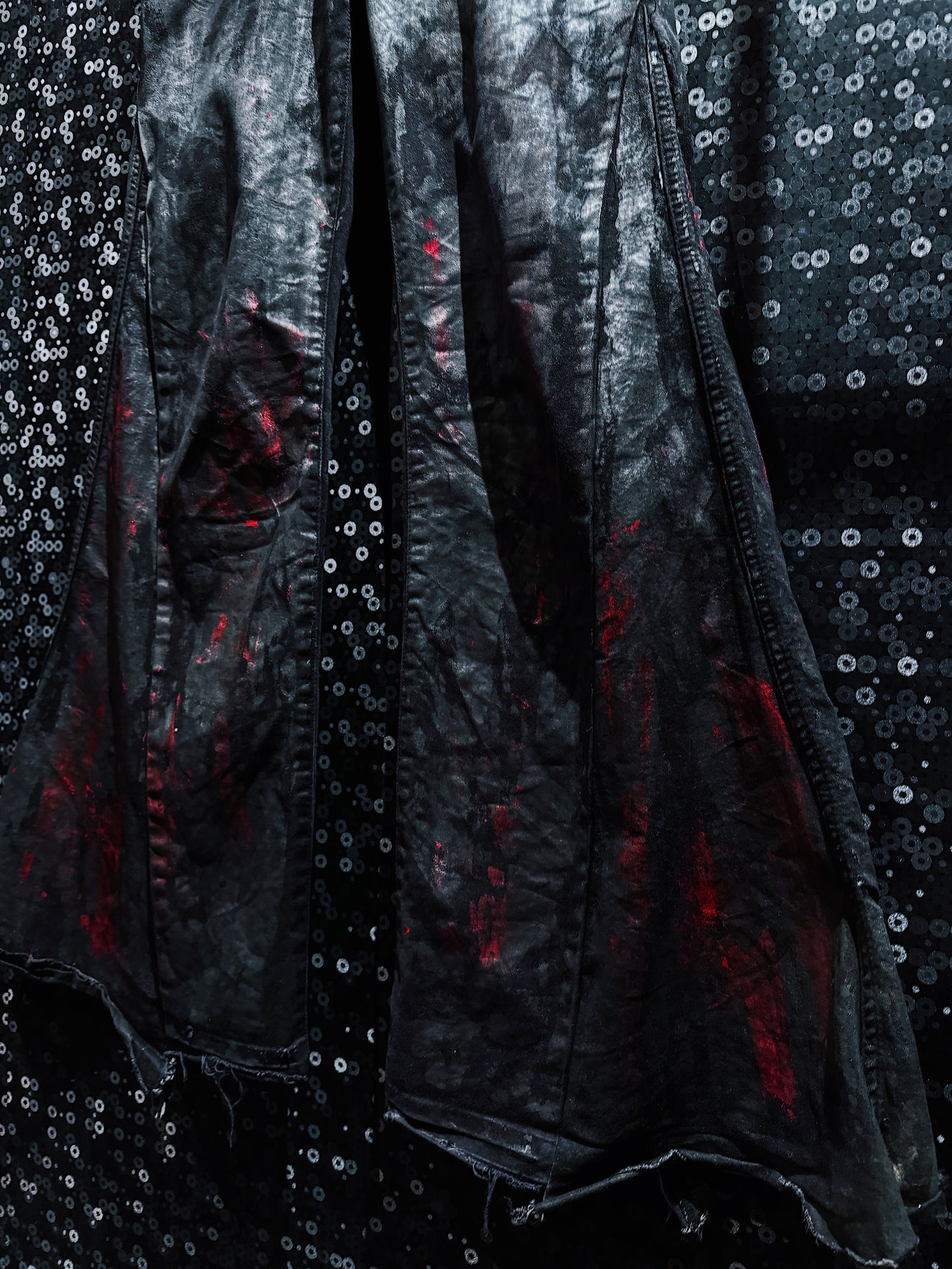 【ÆIEM】vivid notes BLOODSTAINED SHADOW flare pants