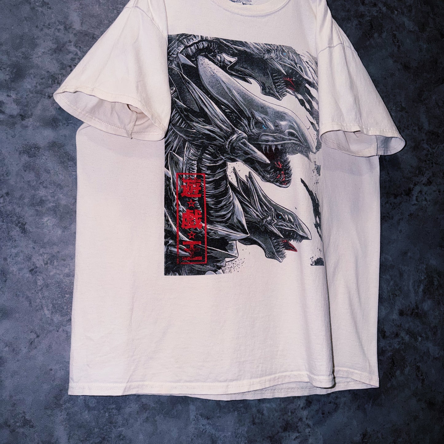 【doppio】vintage “遊⭐︎戯⭐︎王” character print design T-shirt