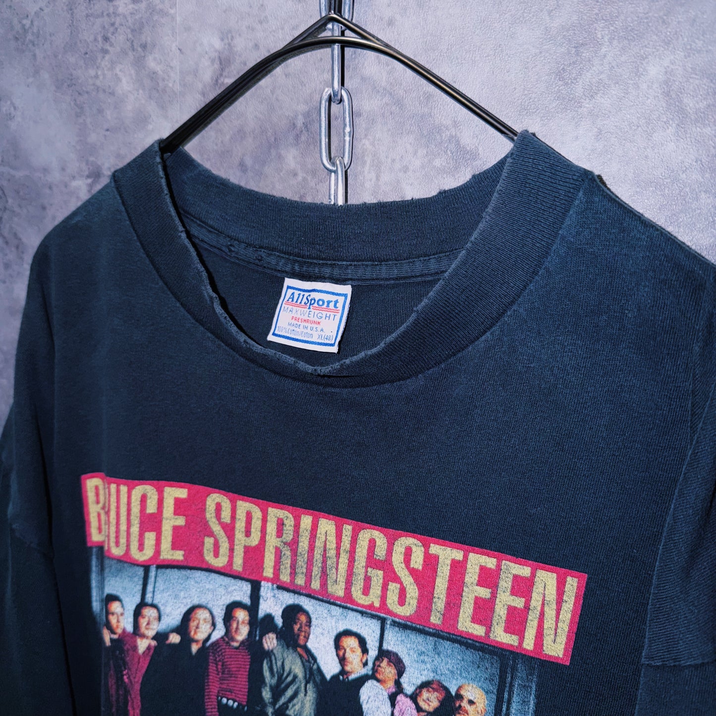 【doppio】90‘s vintage “Bruce Springsteen”The E Street Band”  print design band T-shirt