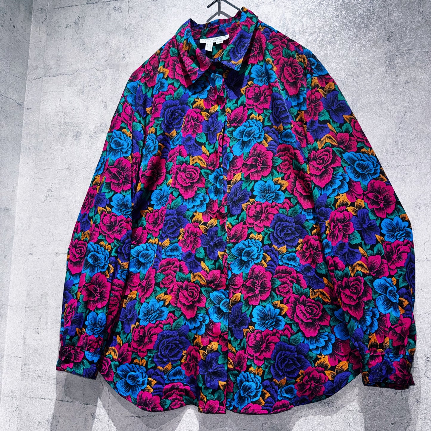 beautiful flower pattern design loose shirt