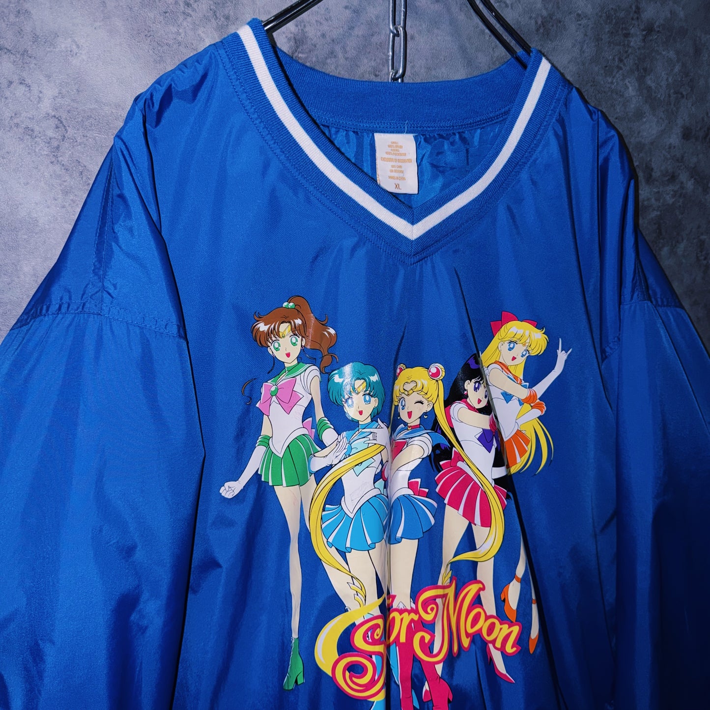 【doppio】vintage “Sailor Moon” character print design nylon pullover