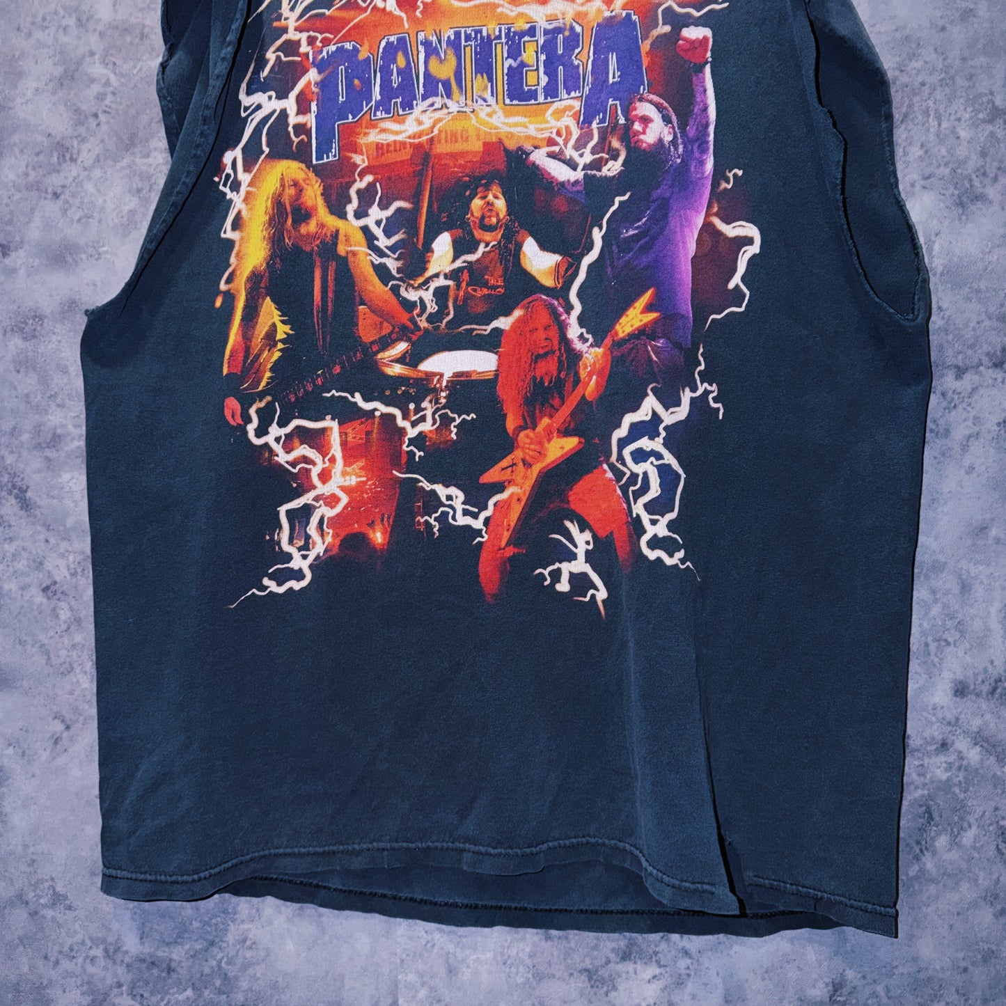 【doppio】00’s vintage “PANTERA” lightning design band tour T-shirt