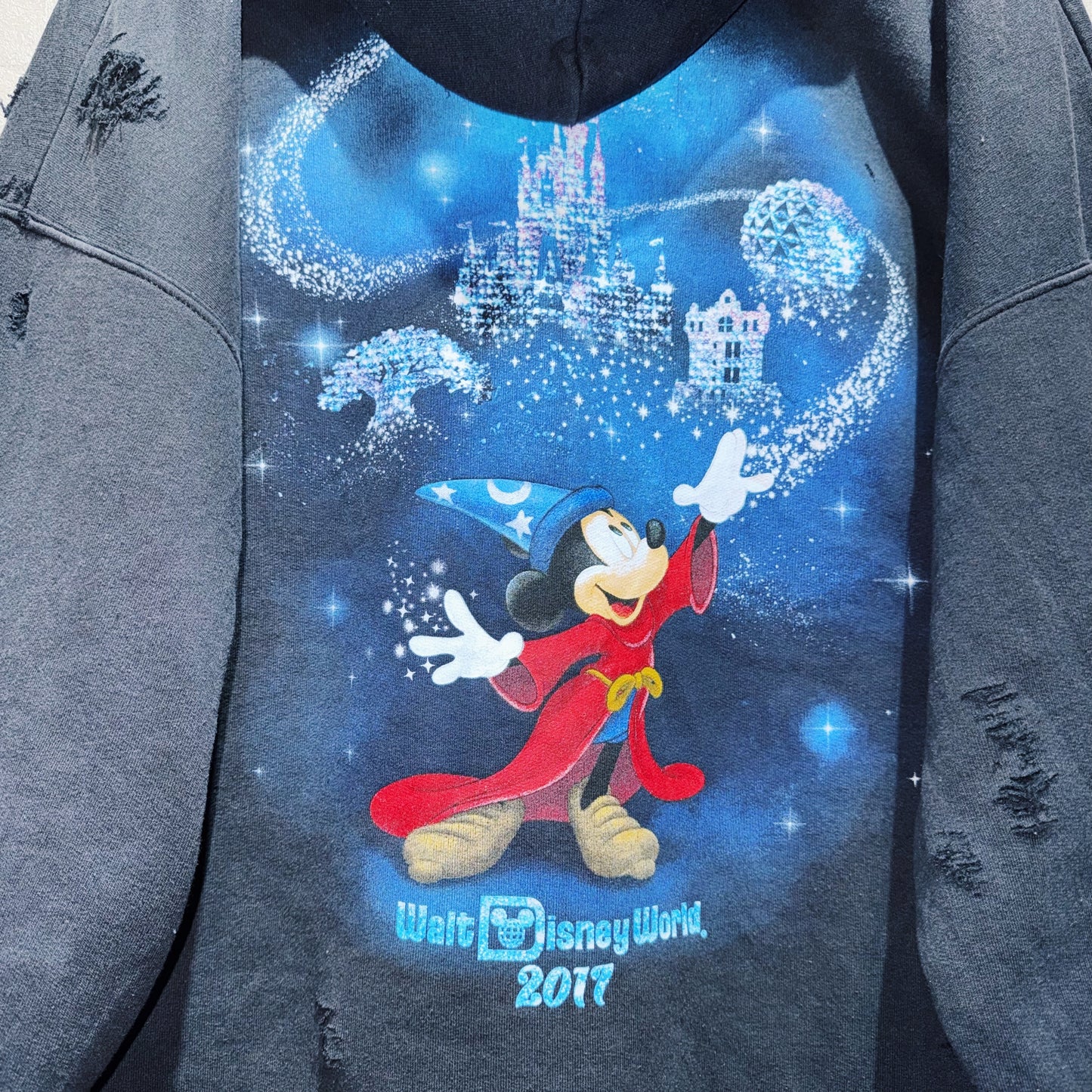 "Disney"WDW 2017 graphic design boro custom hoodie