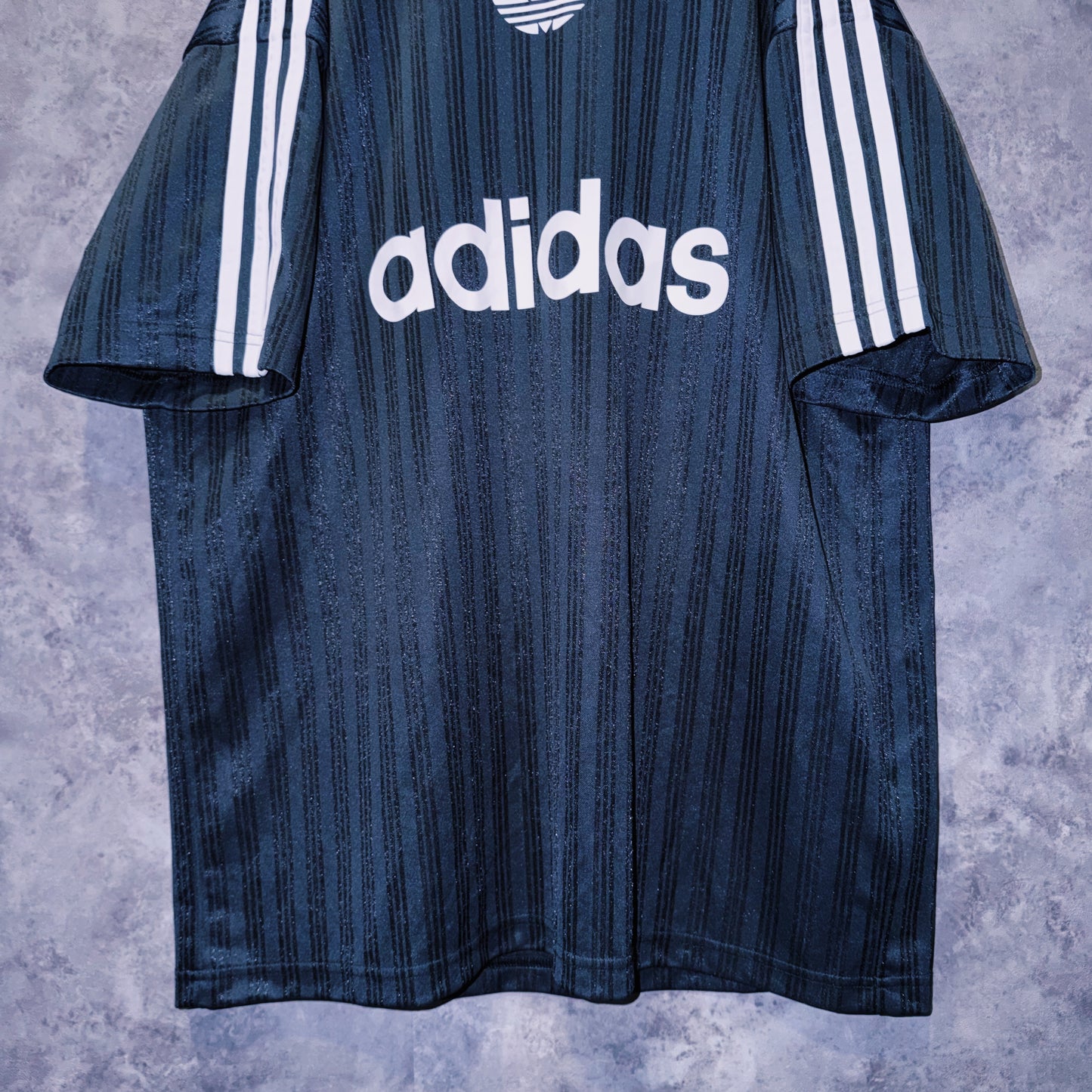 【doppio】vintage “adidas” three stripe design game shirt